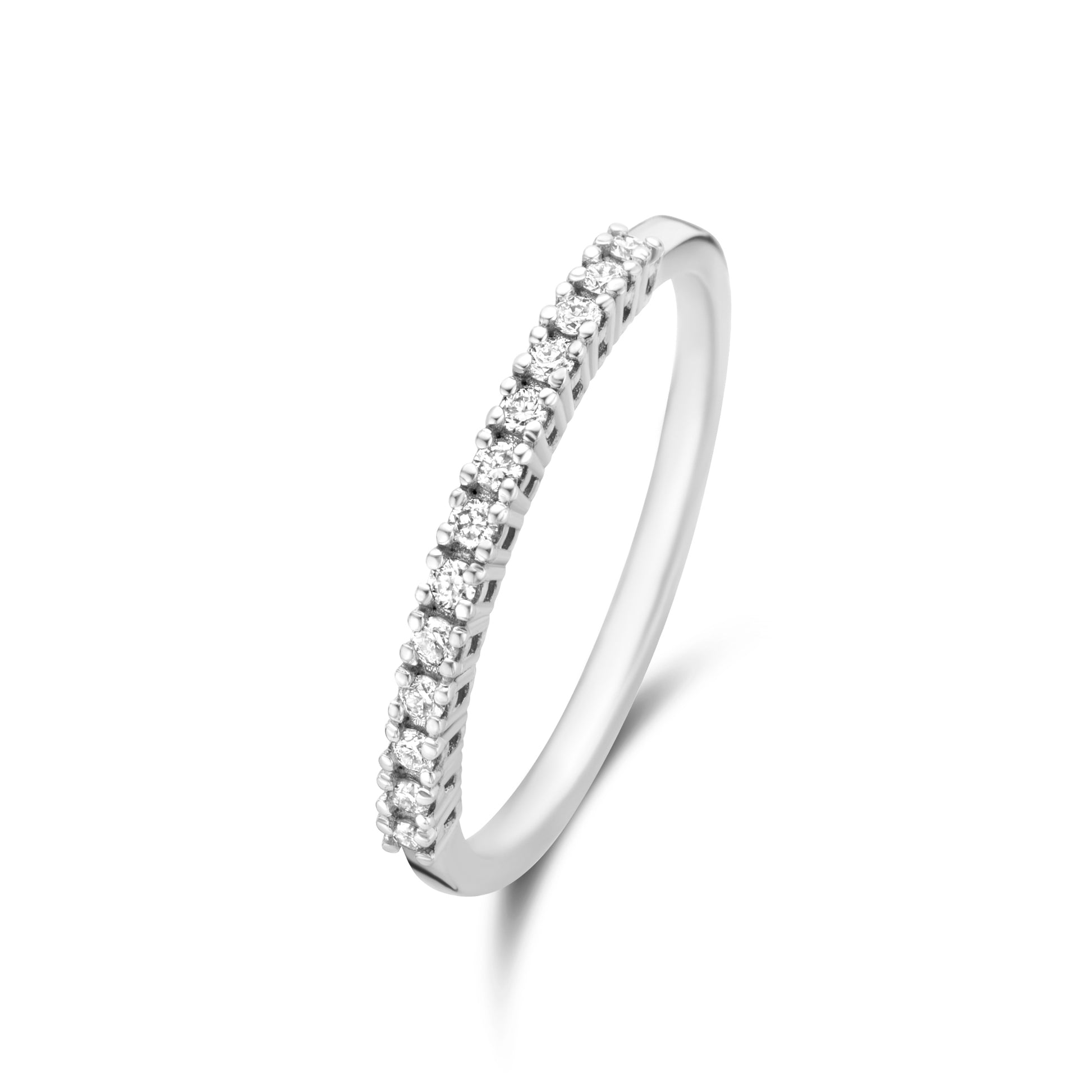 De la Paix Madeline 14 karat white gold ring with diamond 0.14 carat -  - Isabel Bernard