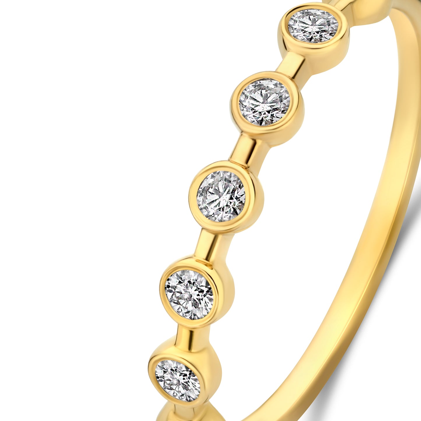 De la Paix Flavie 14 Karat gold ring with diamond 0.18 carat -  - Isabel Bernard