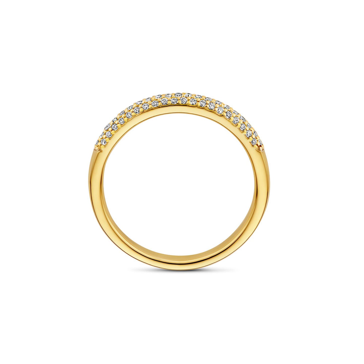 De la Paix Laure 14 Karat gold ring with diamond 0.22 carat -  - Isabel Bernard