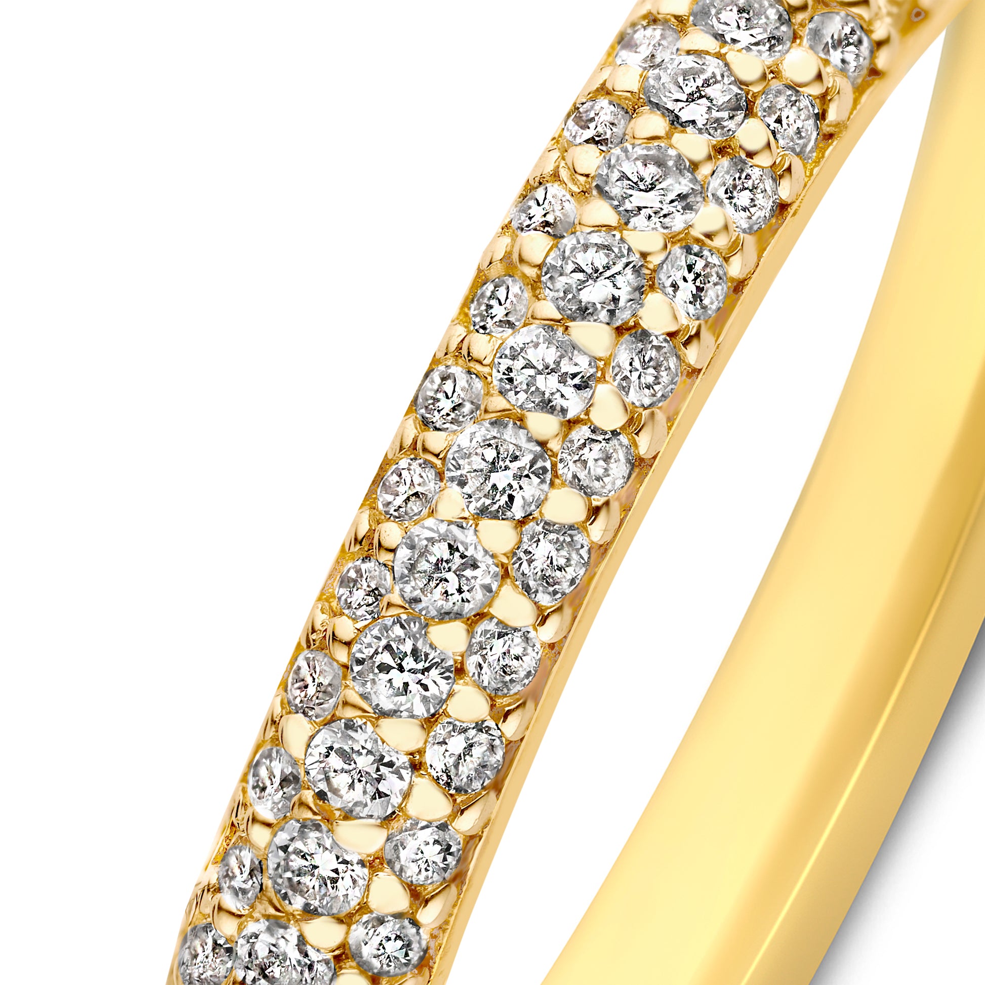 De la Paix Laure 14 Karat gold ring with diamond 0.22 carat -  - Isabel Bernard