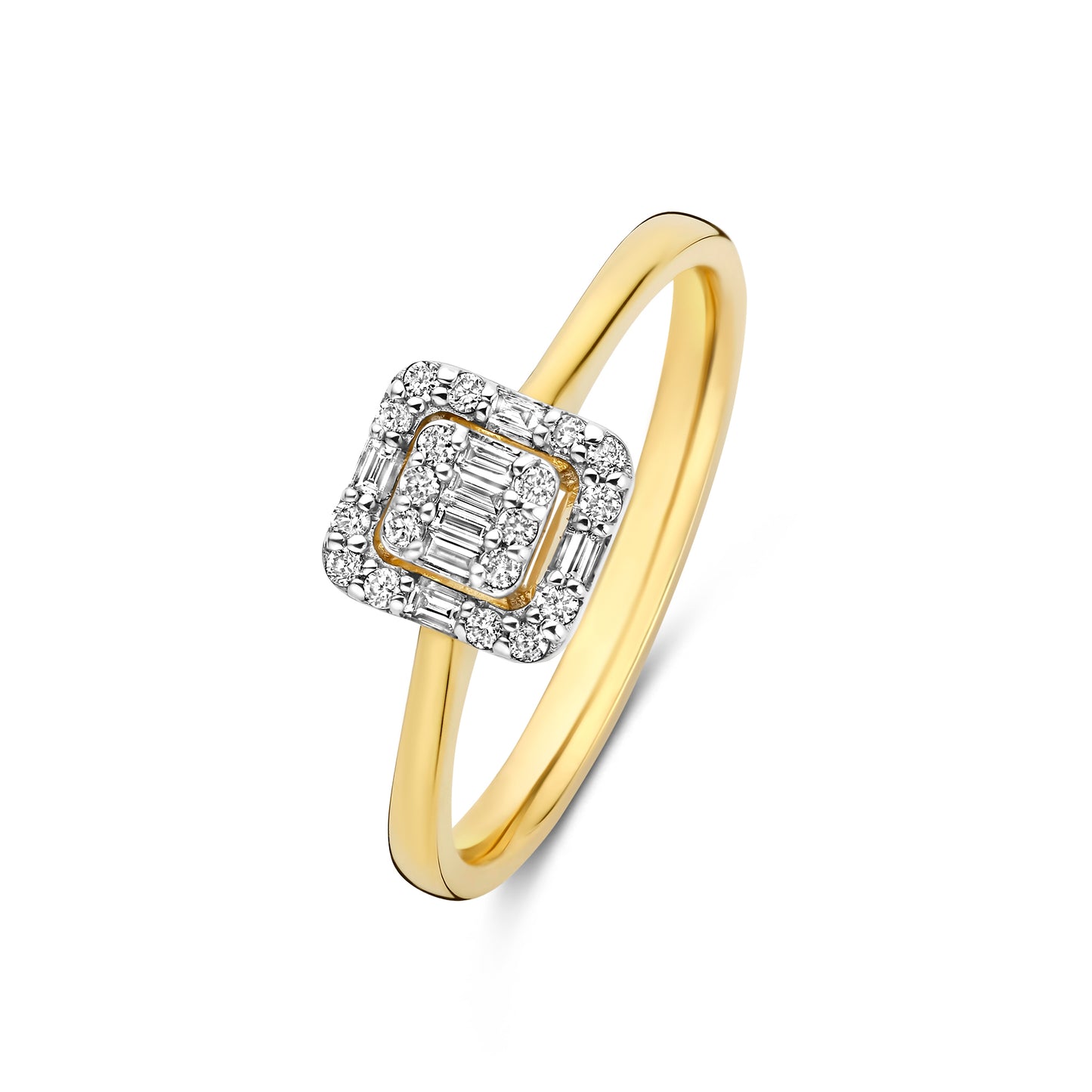 De la Paix Elena 14 karat gold ring with diamond 0.10 carat - - Isabel Bernard