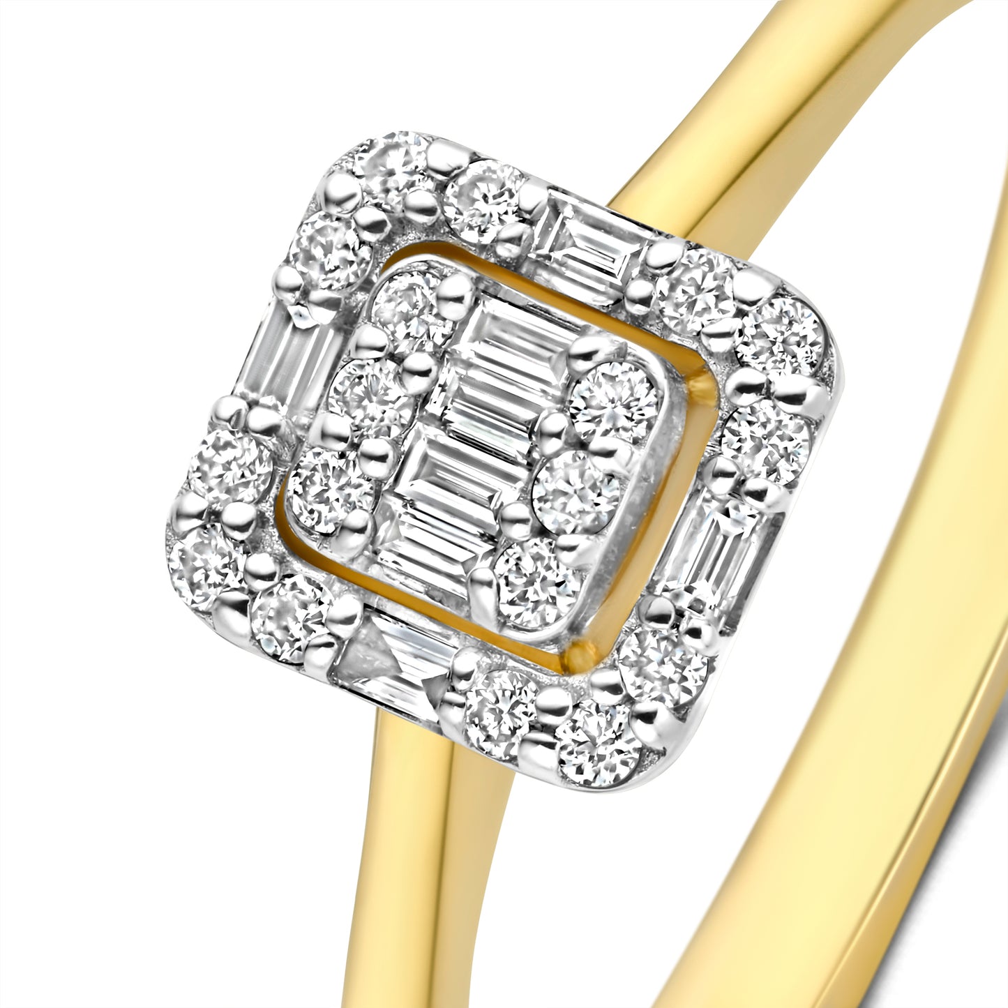 De la Paix Elena 14 karat gold ring with diamond 0.10 carat - - Isabel Bernard