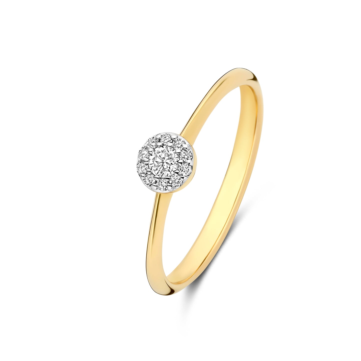 De la Paix Viviane 14 karat gold ring with diamond 0.06 carat - - Isabel Bernard