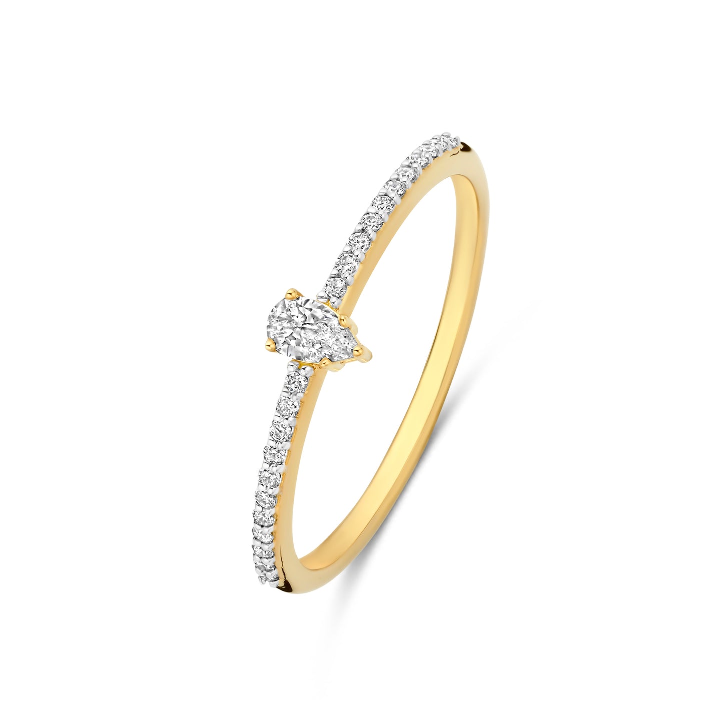 De la Paix Eloise 14 karat gold ring with diamond 0.10 carat - - Isabel Bernard