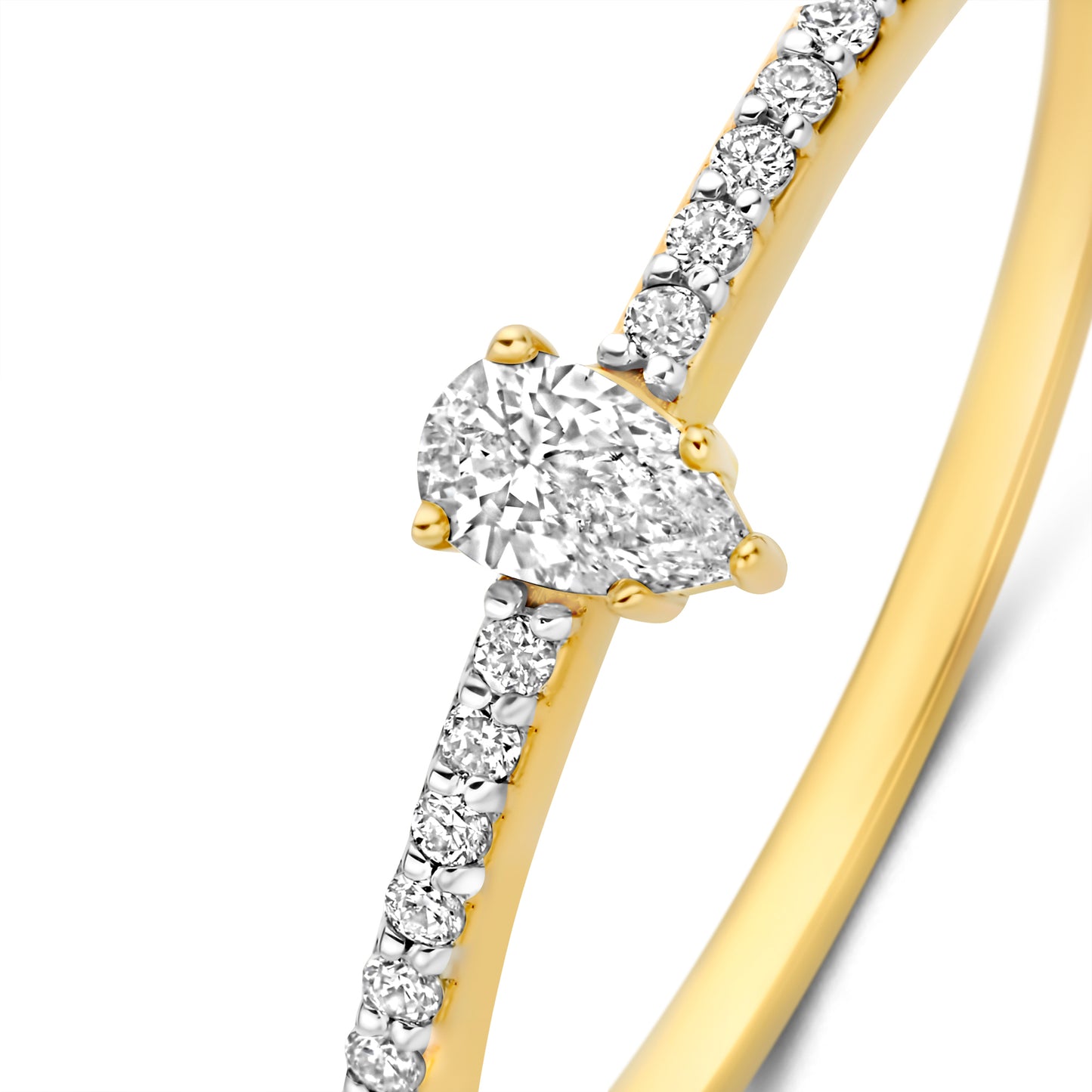 De la Paix Eloise 14 karat gold ring with diamond 0.10 carat - - Isabel Bernard