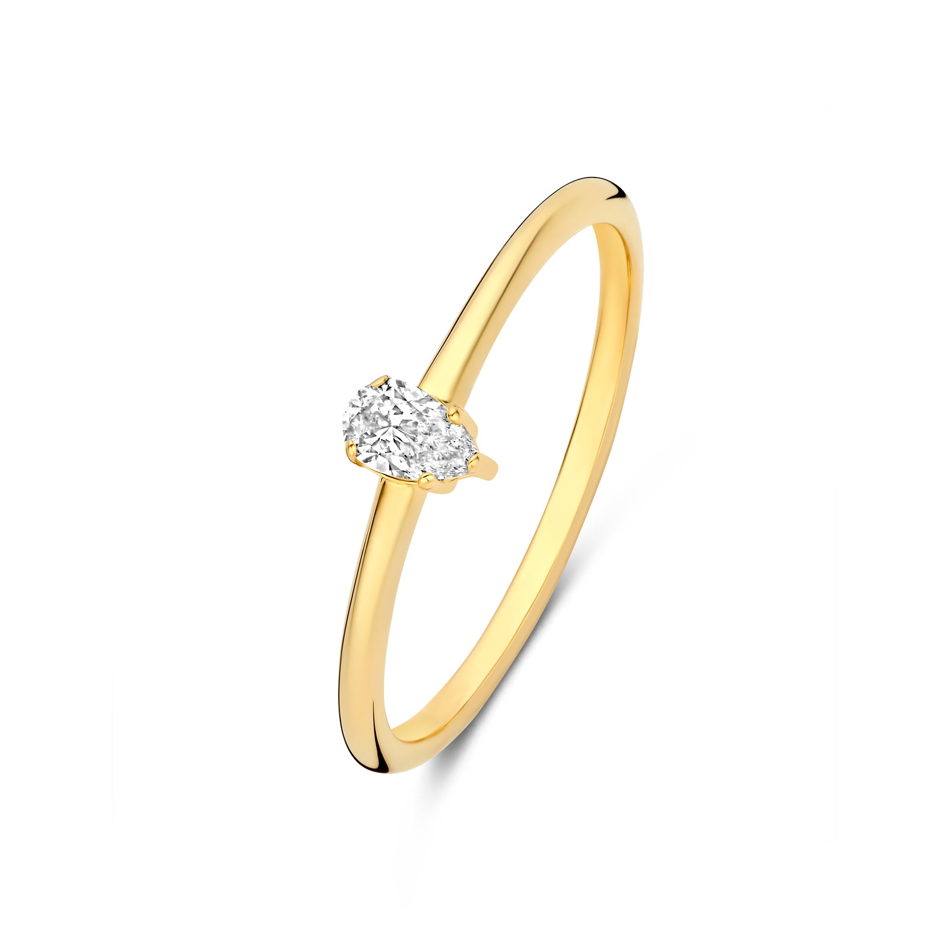 De la Paix Eloise 14 karat gold ring with diamond 0.15 carat - - Isabel Bernard