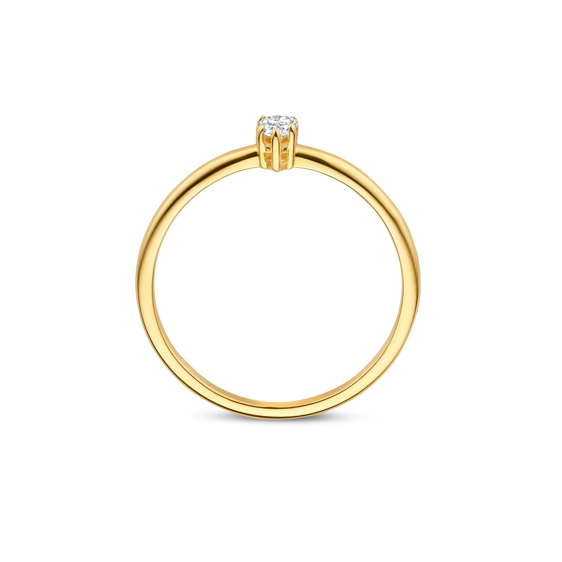 De la Paix Eloise 14 karat gold ring with diamond 0.15 carat - - Isabel Bernard