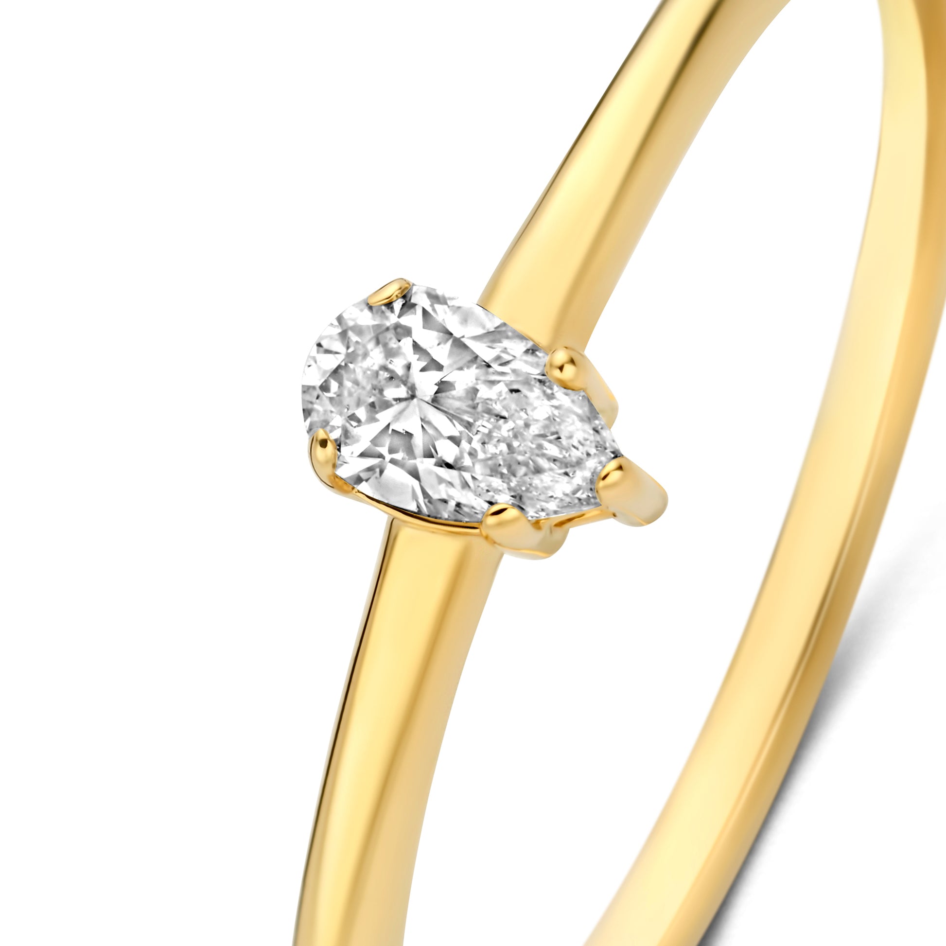 De la Paix Eloise 14 karat gold ring with diamond 0.15 carat - - Isabel Bernard