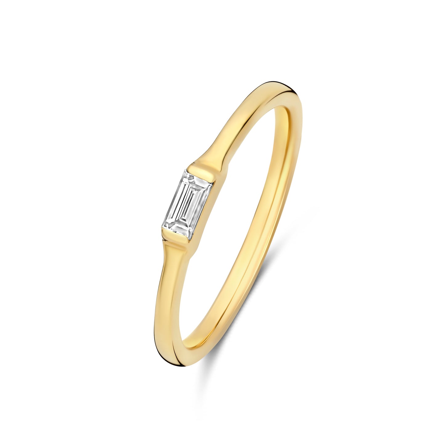 De la Paix Lucia 14 karat gold ring with diamond 0.08 carat - - Isabel Bernard