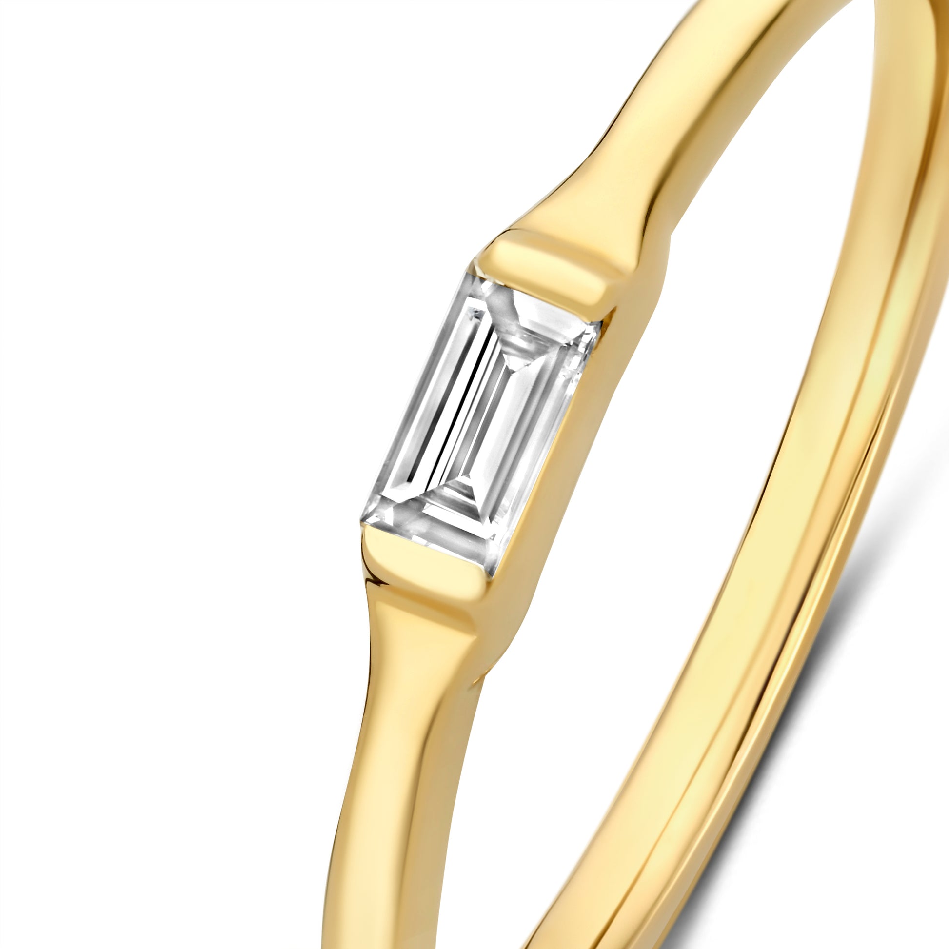 De la Paix Lucia 14 karat gold ring with diamond 0.08 carat - - Isabel Bernard