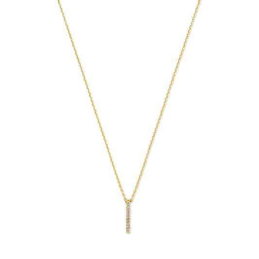 De la Paix Flavie 14 Karat gold necklace with diamond 0.06 carat -  - Isabel Bernard