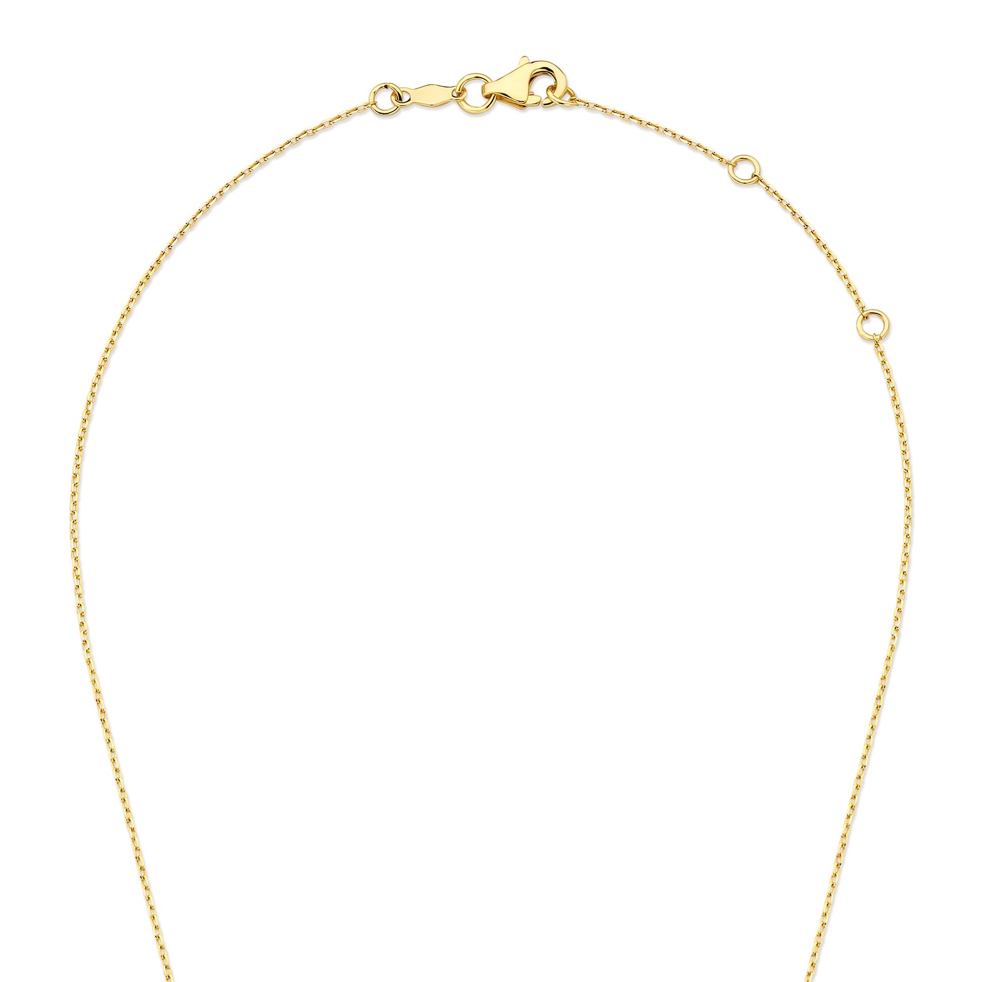 De la Paix Léna 14 karat gold necklace with diamond 0.02 carat - - Isabel Bernard