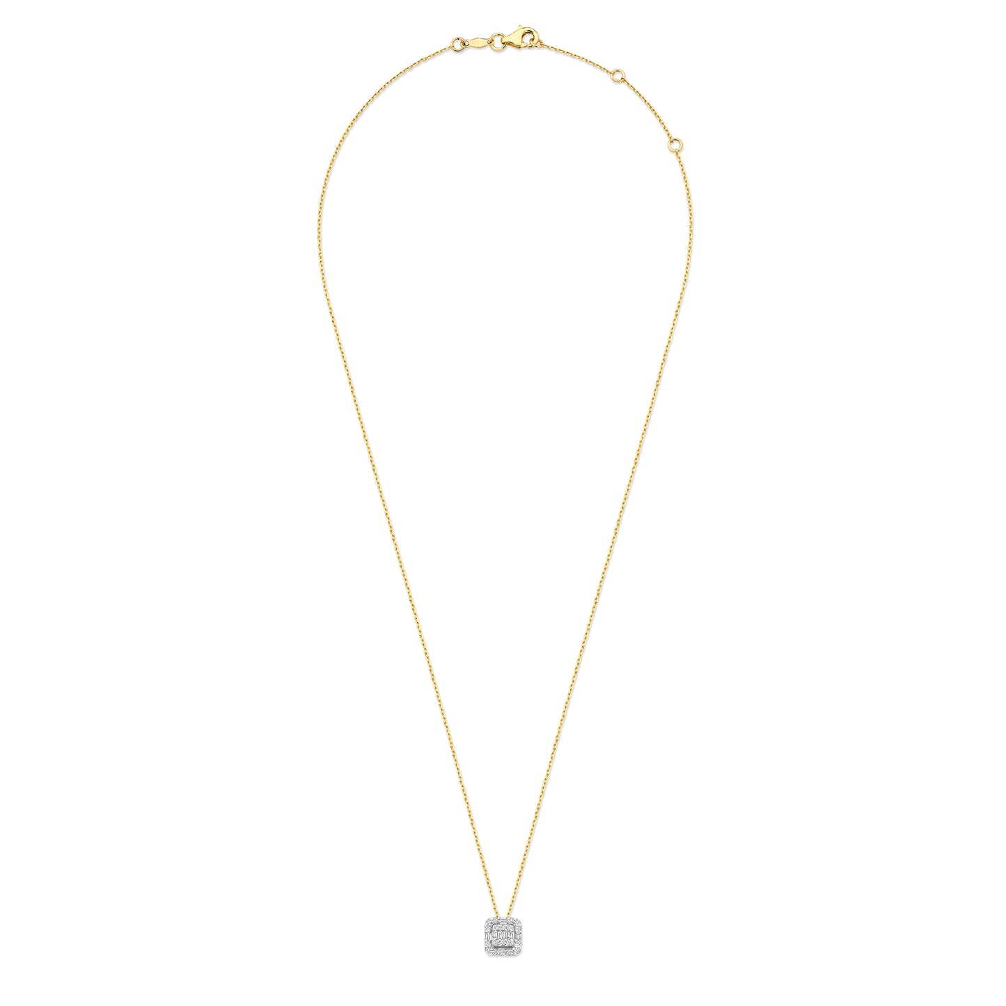 De la Paix Elena 14 karat gold necklace with diamond 0.10 carat - - Isabel Bernard