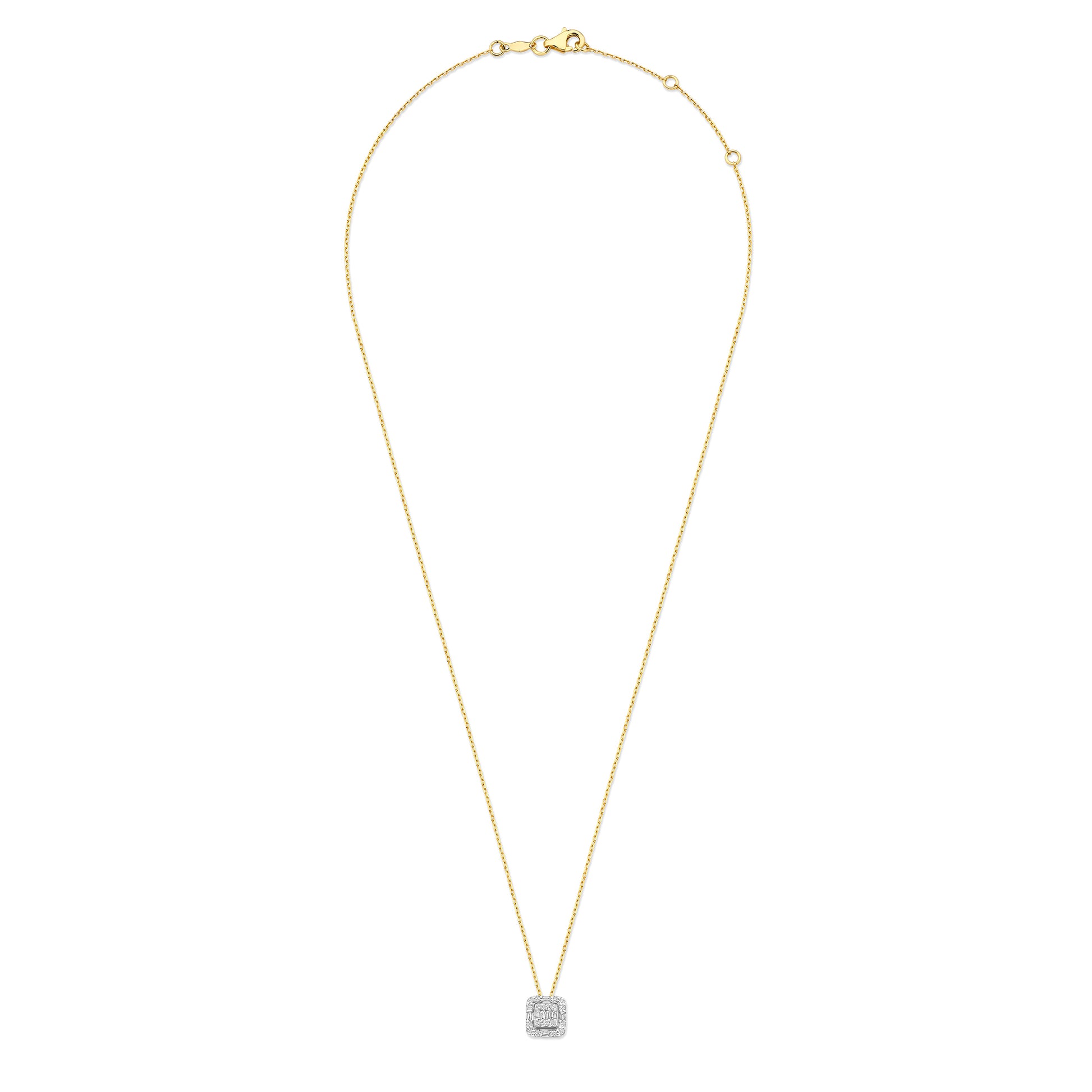 De la Paix Elena 14 karat gold necklace with diamond 0.10 carat - - Isabel Bernard