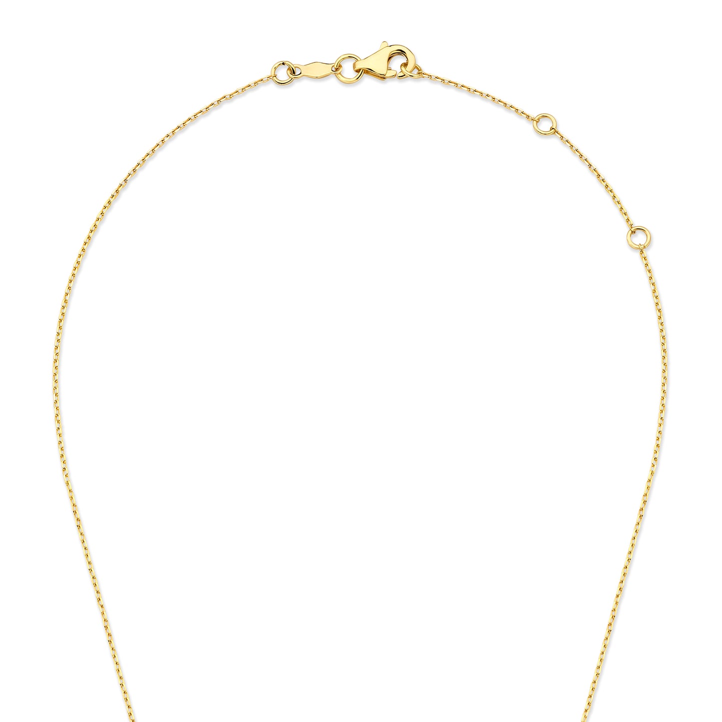 De la Paix Elena 14 karat gold necklace with diamond 0.10 carat - - Isabel Bernard