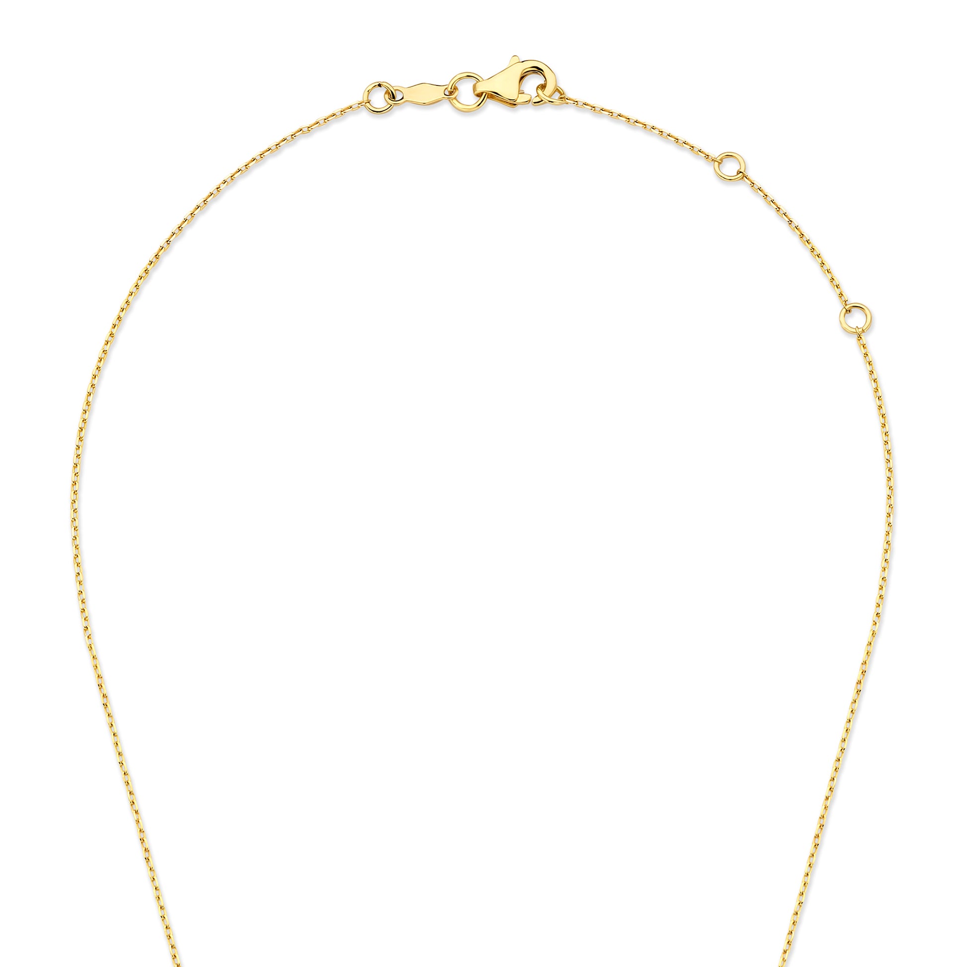 De la Paix Elena 14 karat gold necklace with diamond 0.10 carat - - Isabel Bernard