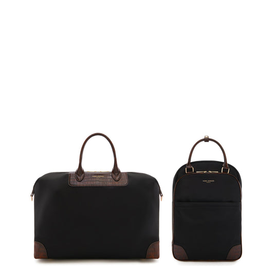 Cadeau d'Isabel black back pack and weekend bag small - - Isabel Bernard