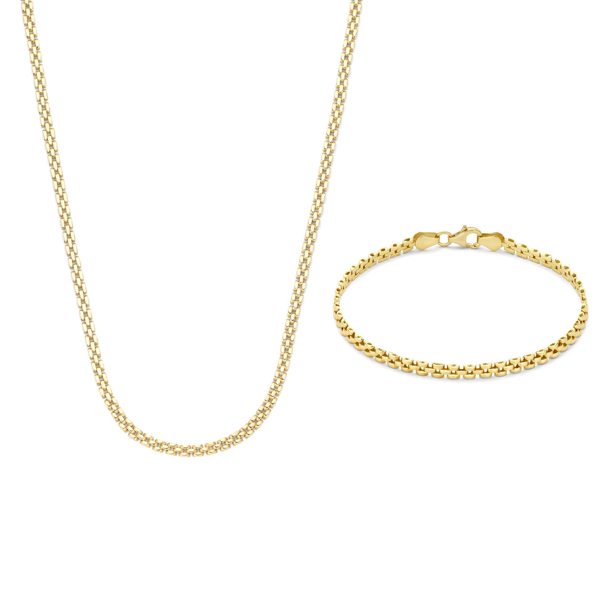 Cadeau d'Isabel 14 karat gold necklace and bracelet gift set -  - Isabel Bernard