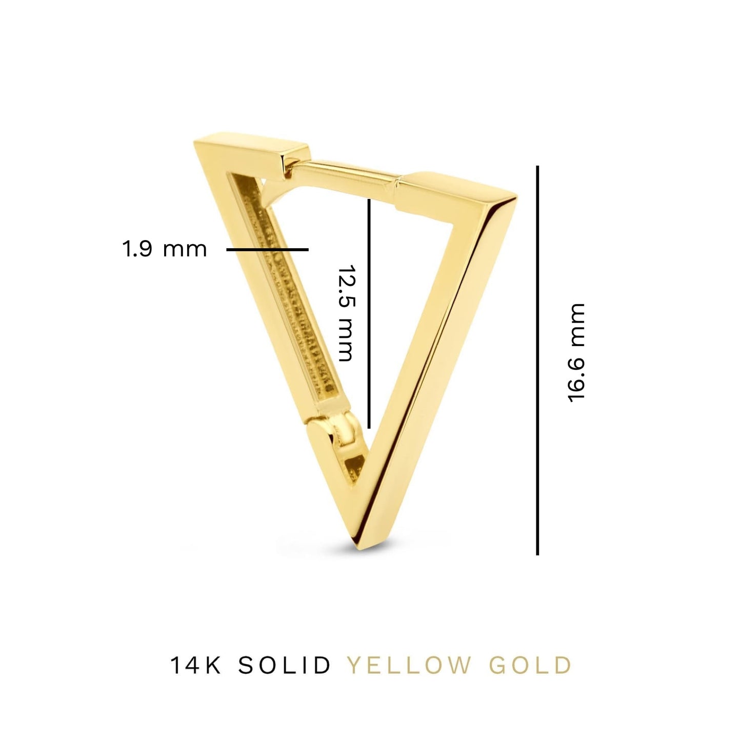 Monceau Jolie 14 karat gold triangle earrings -  - Isabel Bernard