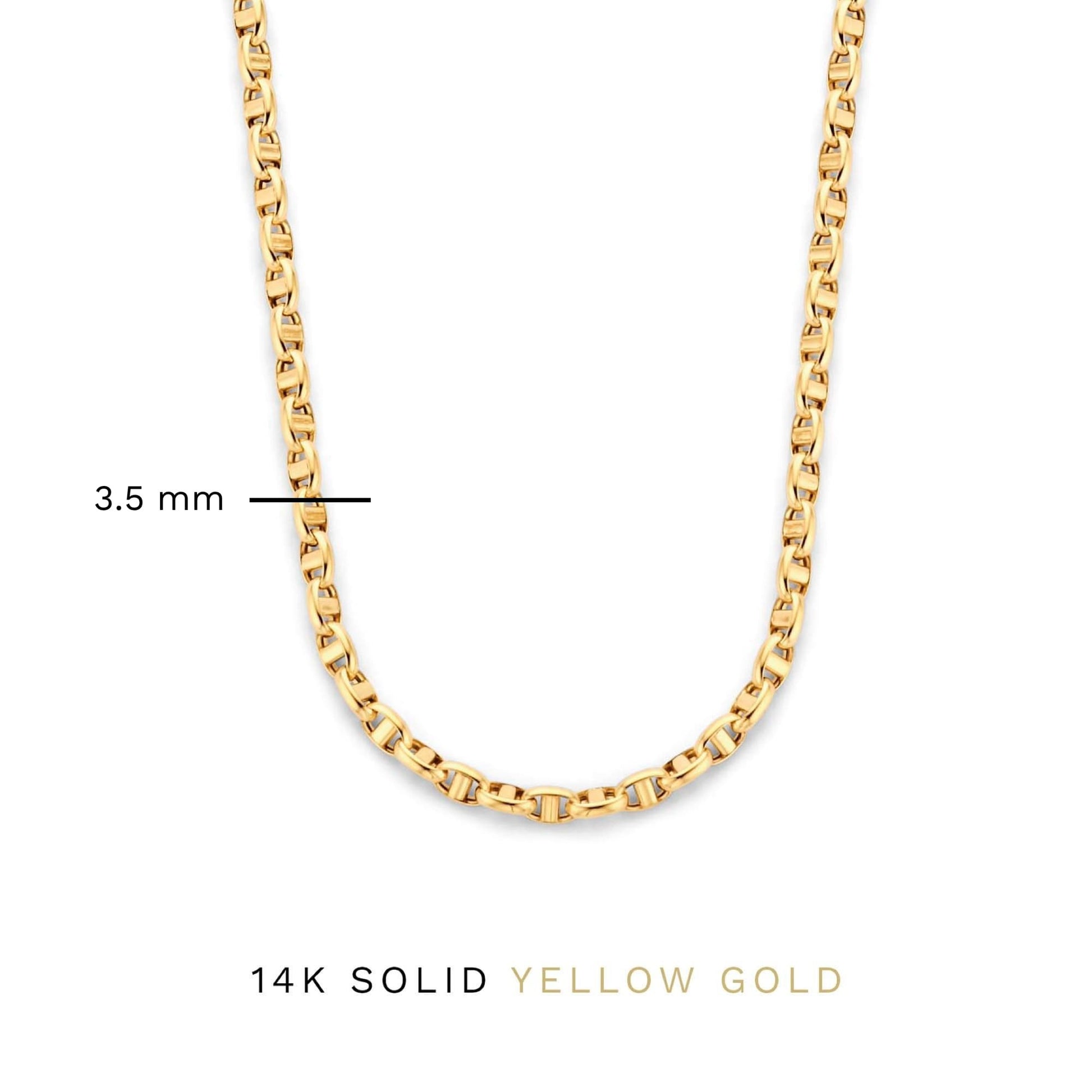 Aidee Adaline 14 karat gold link necklace -  - Isabel Bernard