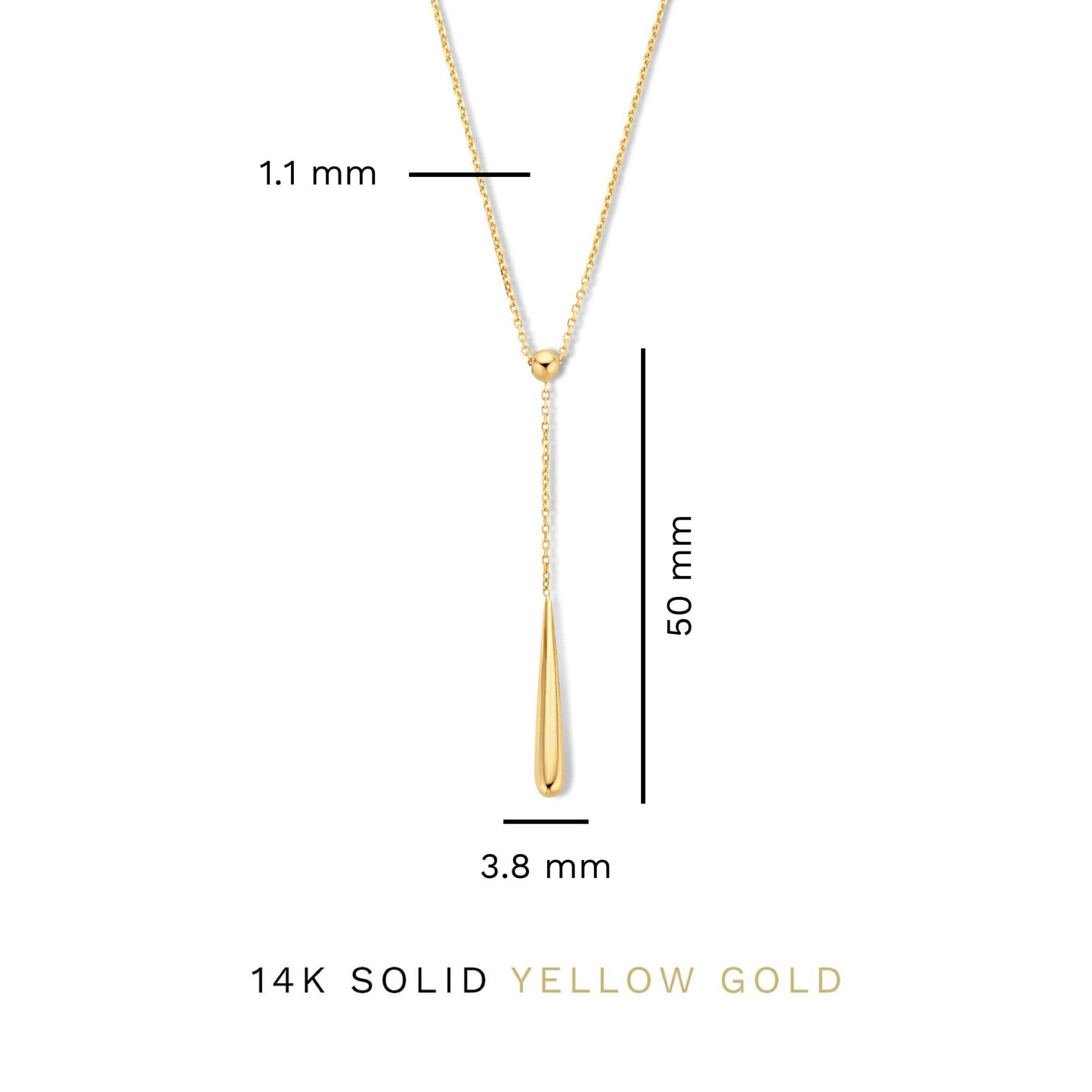 Rivoli Maryn 14 karat gold necklace with rod -  - Isabel Bernard