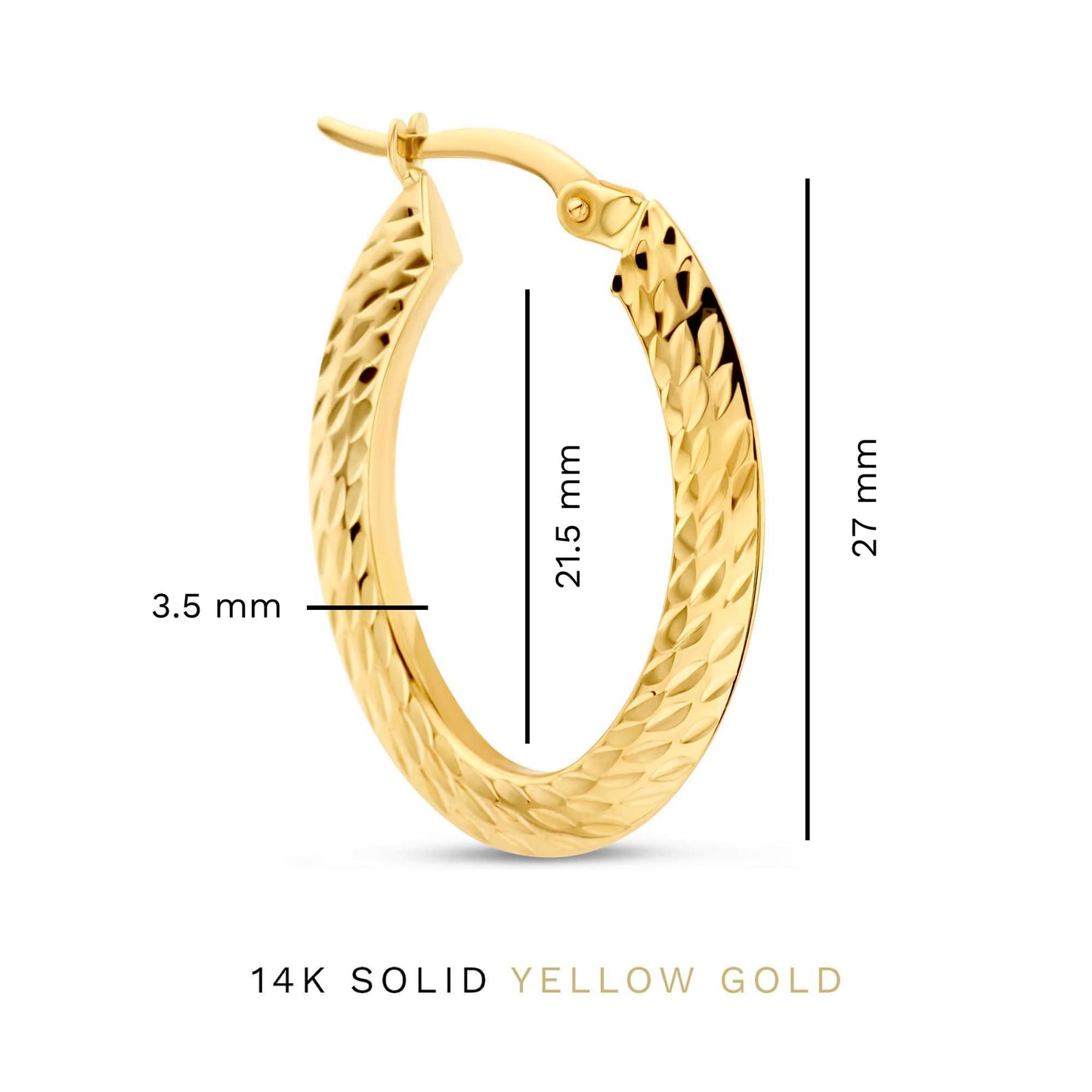 Rivoli Lily 14 karat gold hoop earrings -  - Isabel Bernard