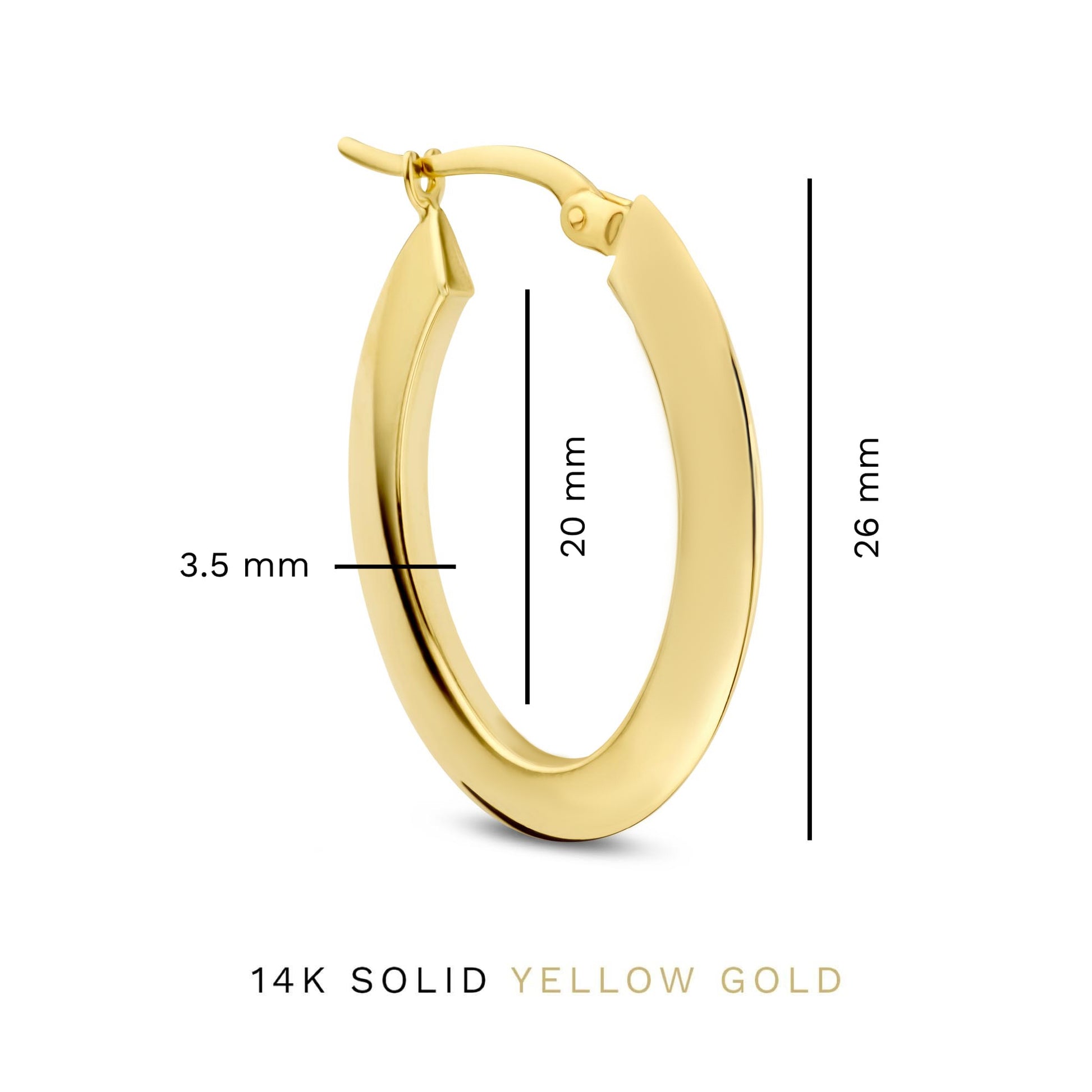 Rivoli Lila 14 karat gold hoop earrings - - Isabel Bernard