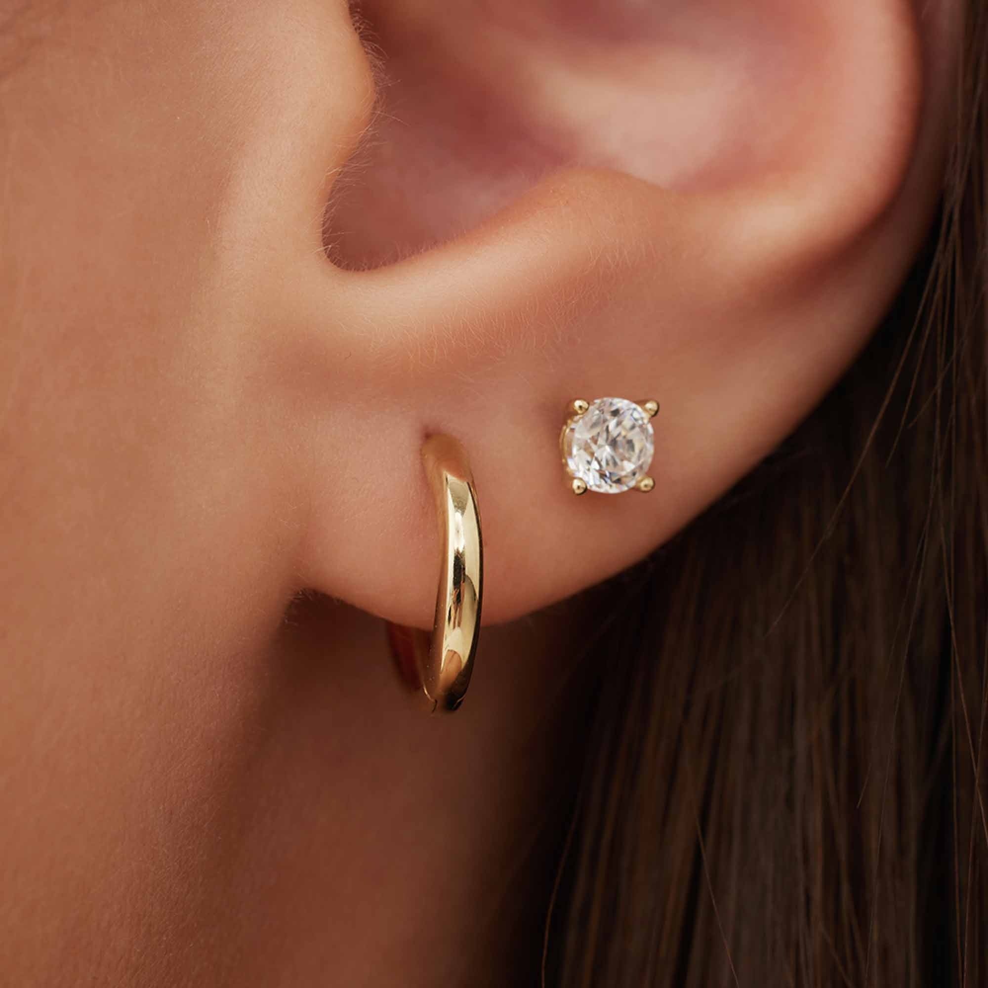 Isabel Bernard 14 karat gold earring set IB90151