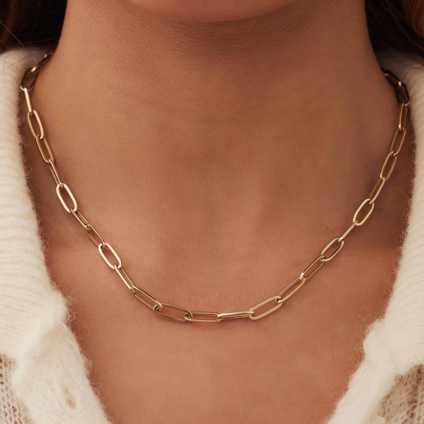 Aidee Odile 14 karat gold link necklace -  - Isabel Bernard