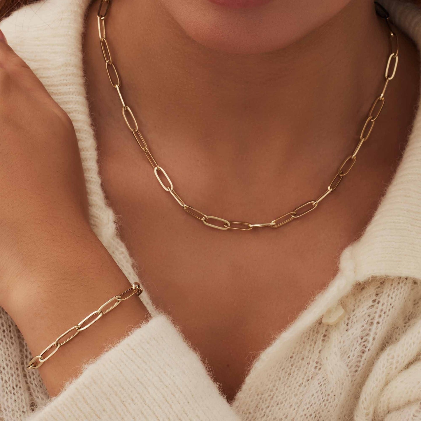 Aidee Odile 14 karat gold link bracelet -  - Isabel Bernard