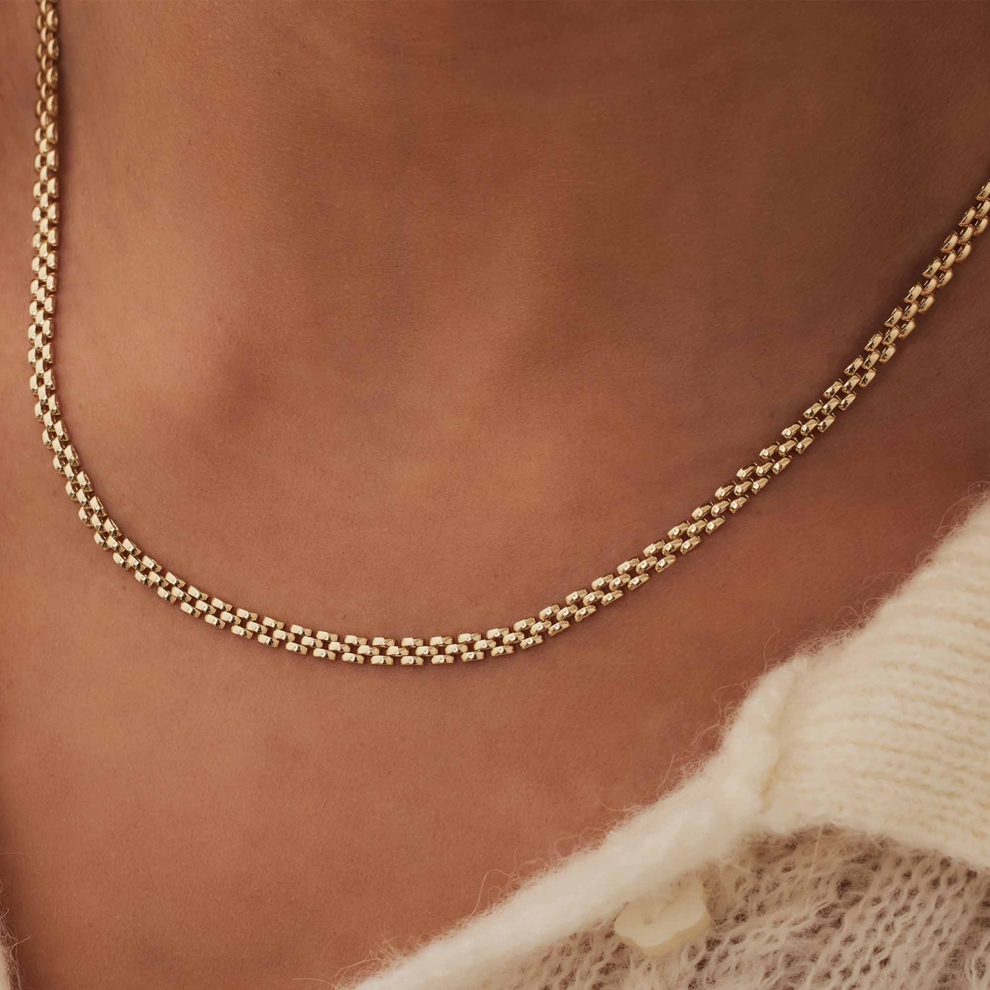 Aidee Rosine 14 karat gold link necklace -  - Isabel Bernard