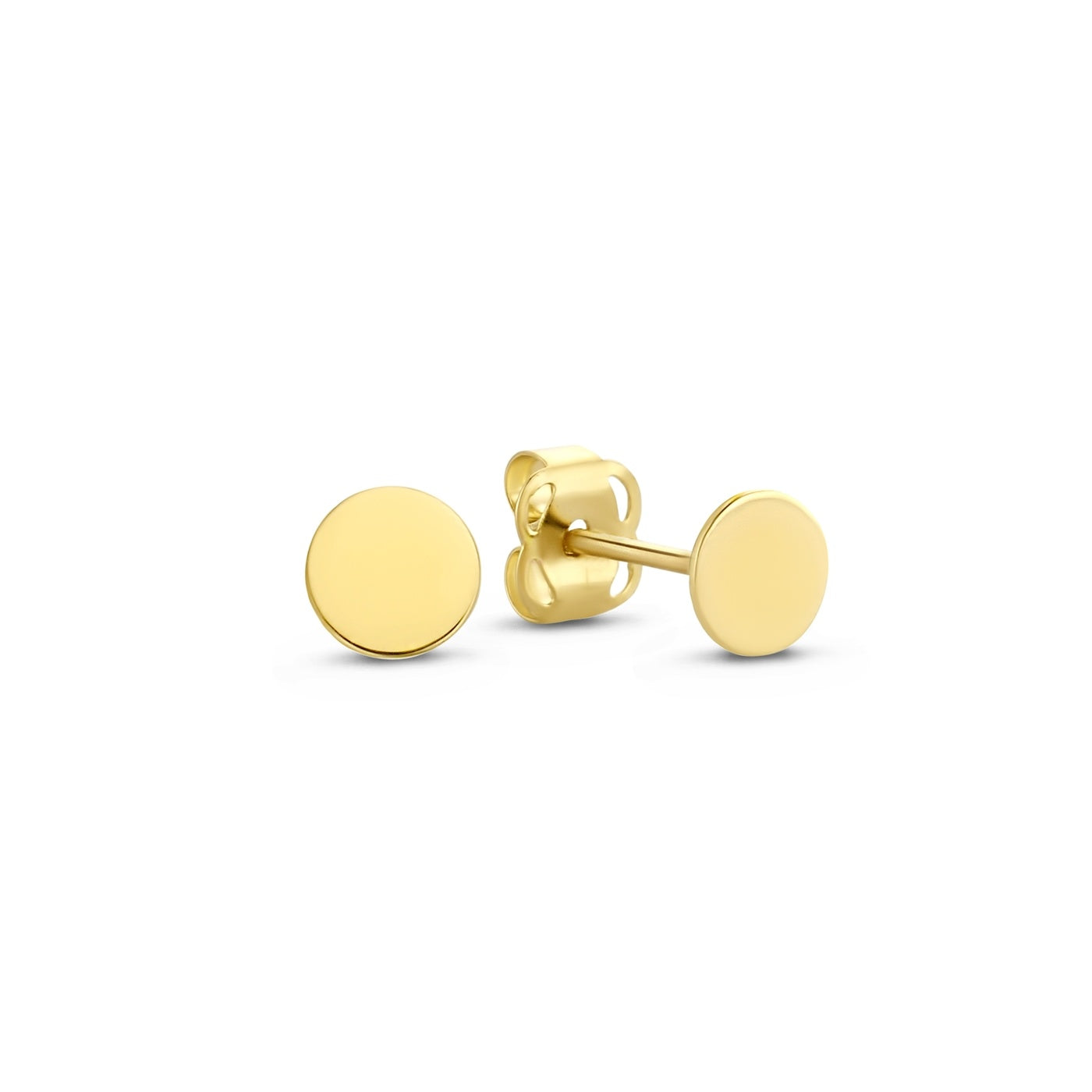 Le Marais Jeanne 14 karat gold ear studs with coin -  - Isabel Bernard