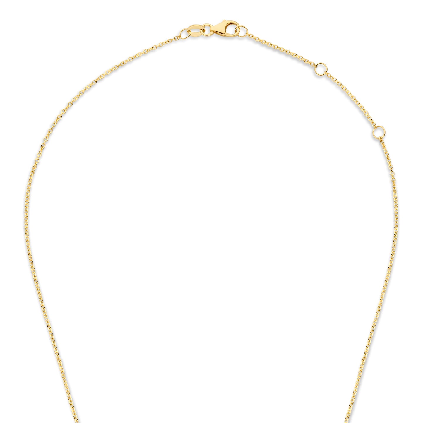 Le Marais Zoë 14 karat gold necklace with two rings -  - Isabel Bernard