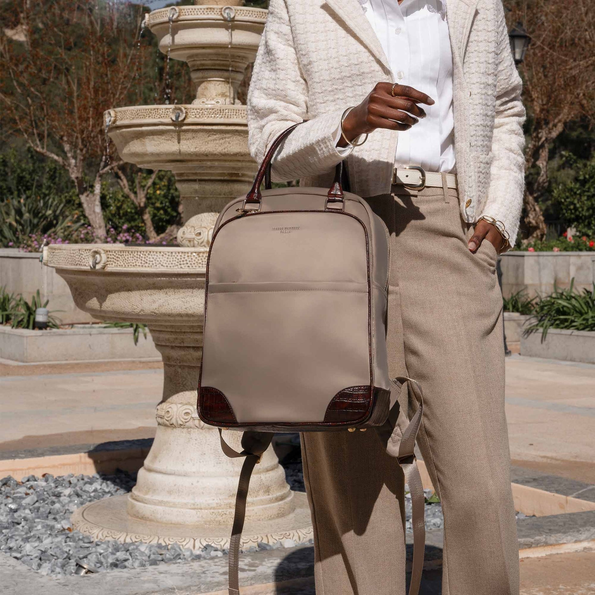 Du Louvre Cher taupe backpack -  - Isabel Bernard