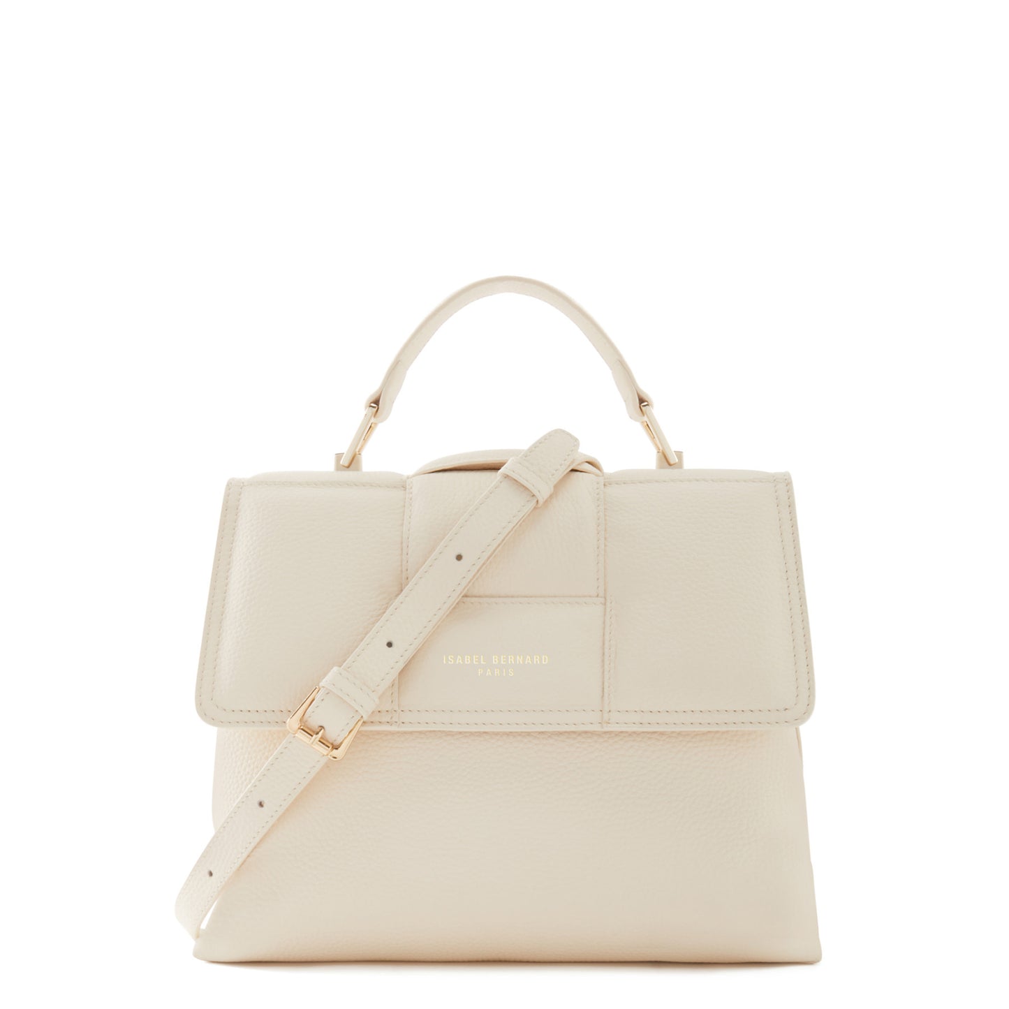 Femme Forte Lacy crème calfskin leather handbag -  - Isabel Bernard