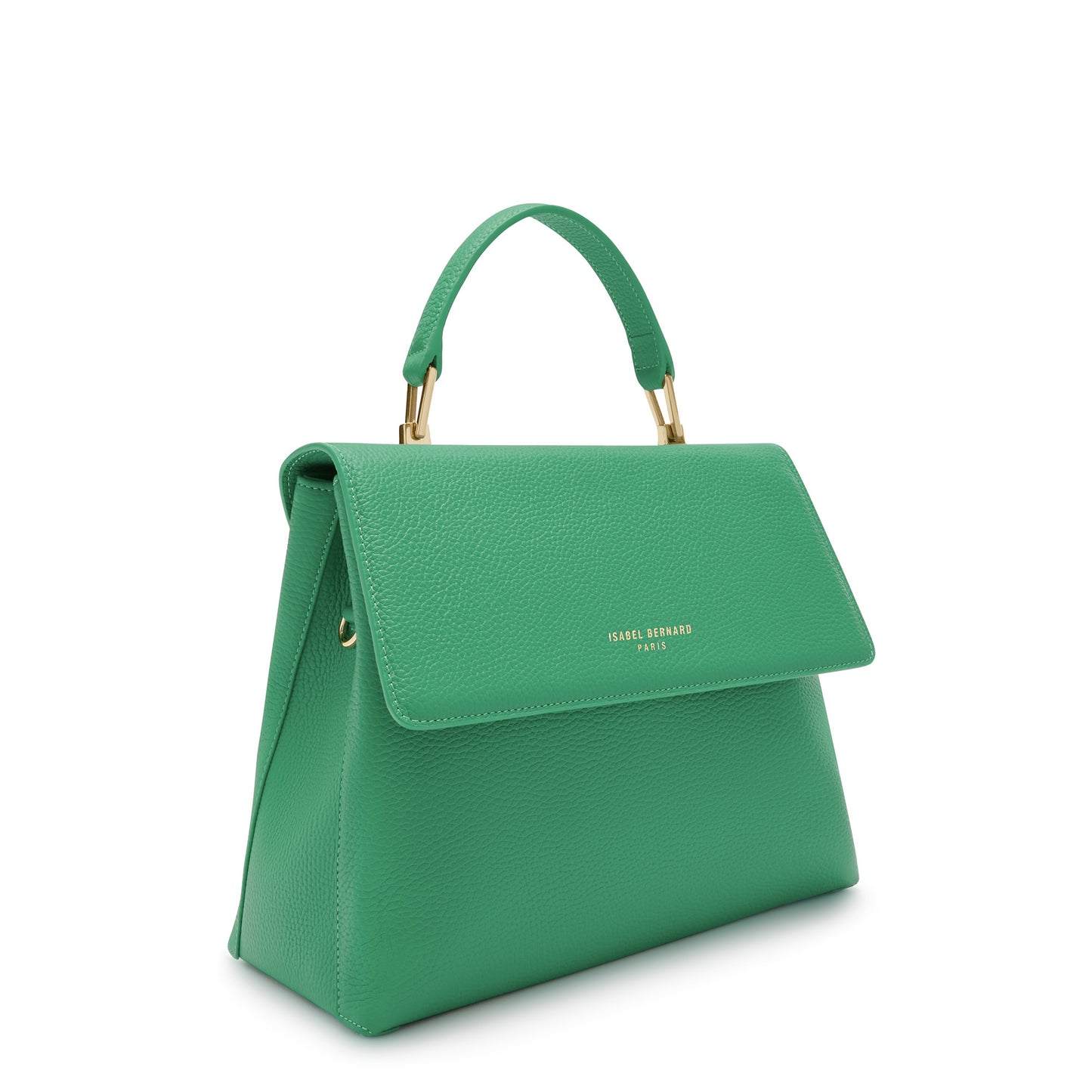 Femme Forte Gisel green calfskin leather handbag -  - Isabel Bernard