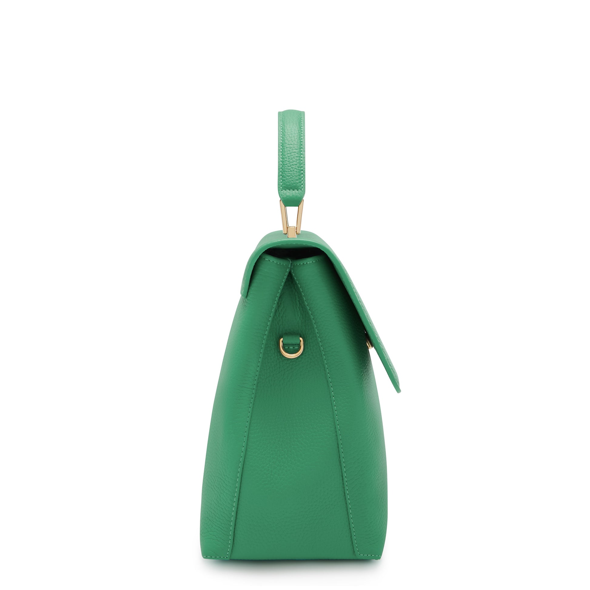 Femme Forte Gisel green calfskin leather handbag -  - Isabel Bernard