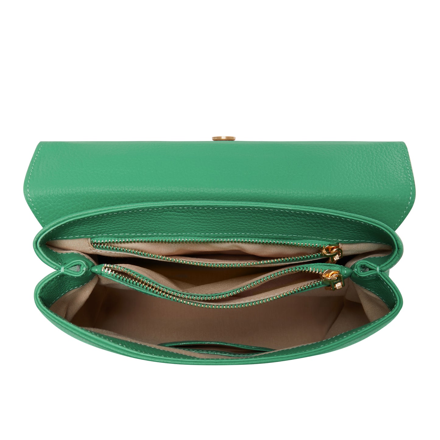 Femme Forte Gisel green calfskin leather handbag -  - Isabel Bernard