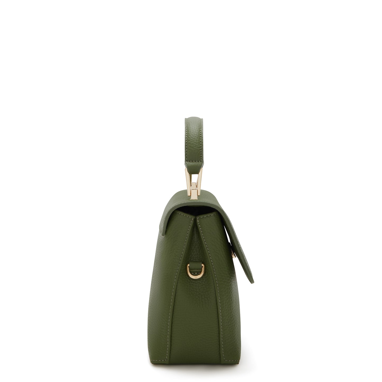 Femme Forte Heline green calfskin leather handbag -  - Isabel Bernard