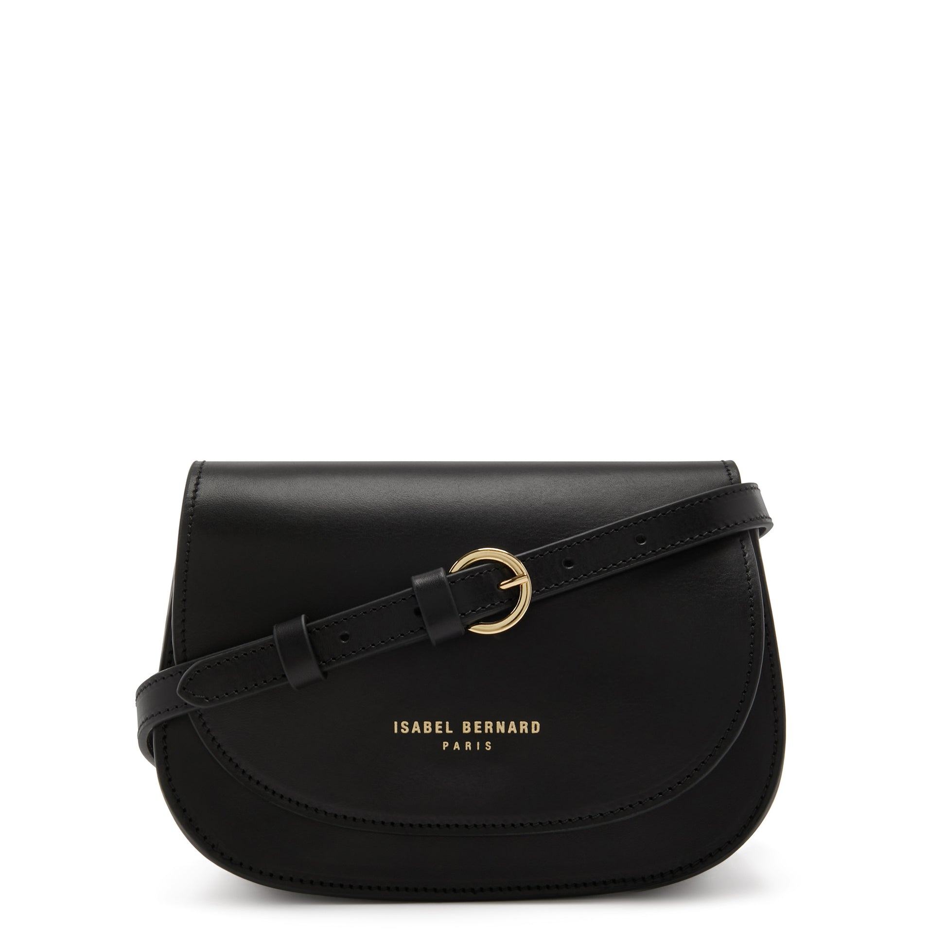 Montmartre Manon black vegetable tanned leather crossbody bag -  - Isabel Bernard