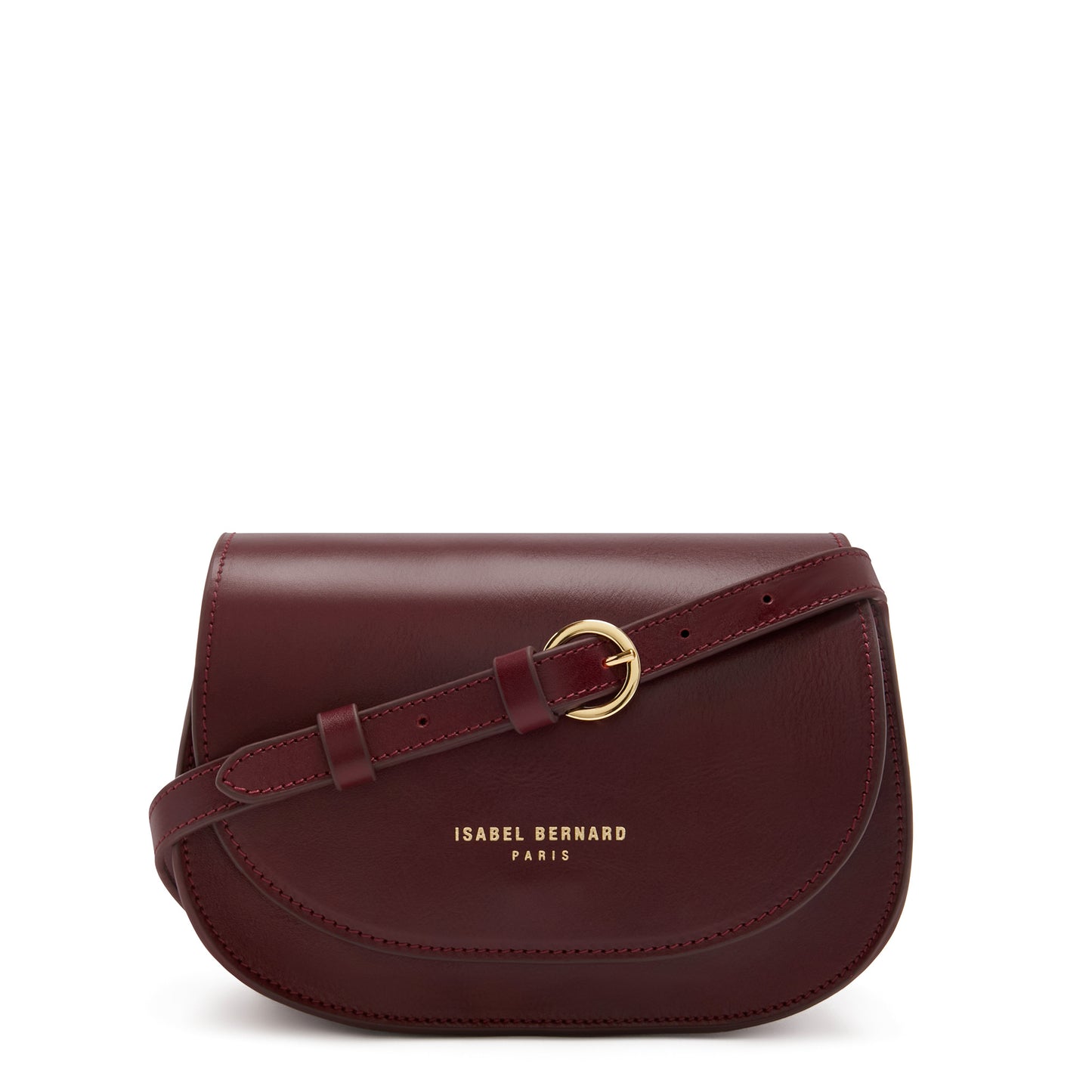 Montmartre Manon bordeaux red vegetable tanned leather crossbody bag -  - Isabel Bernard