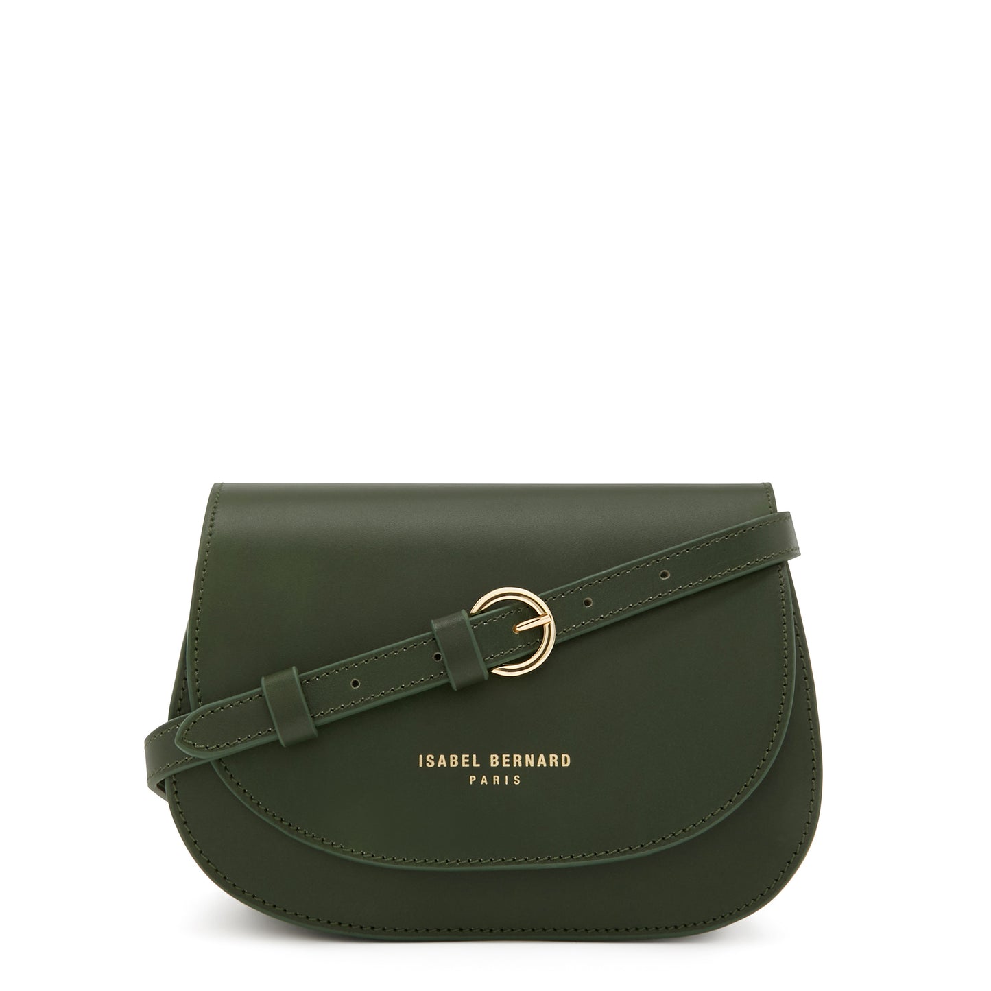 Montmartre Manon green vegetable tanned leather crossbody bag -  - Isabel Bernard