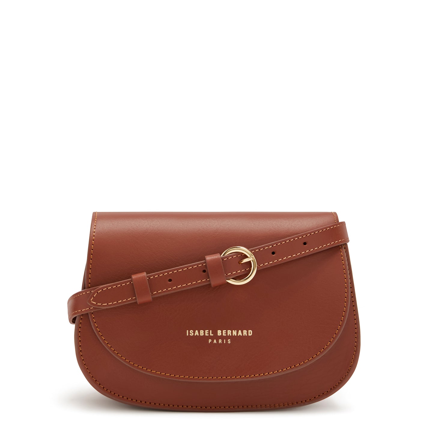 Montmartre Manon cognac vegetable tanned leather crossbody bag -  - Isabel Bernard