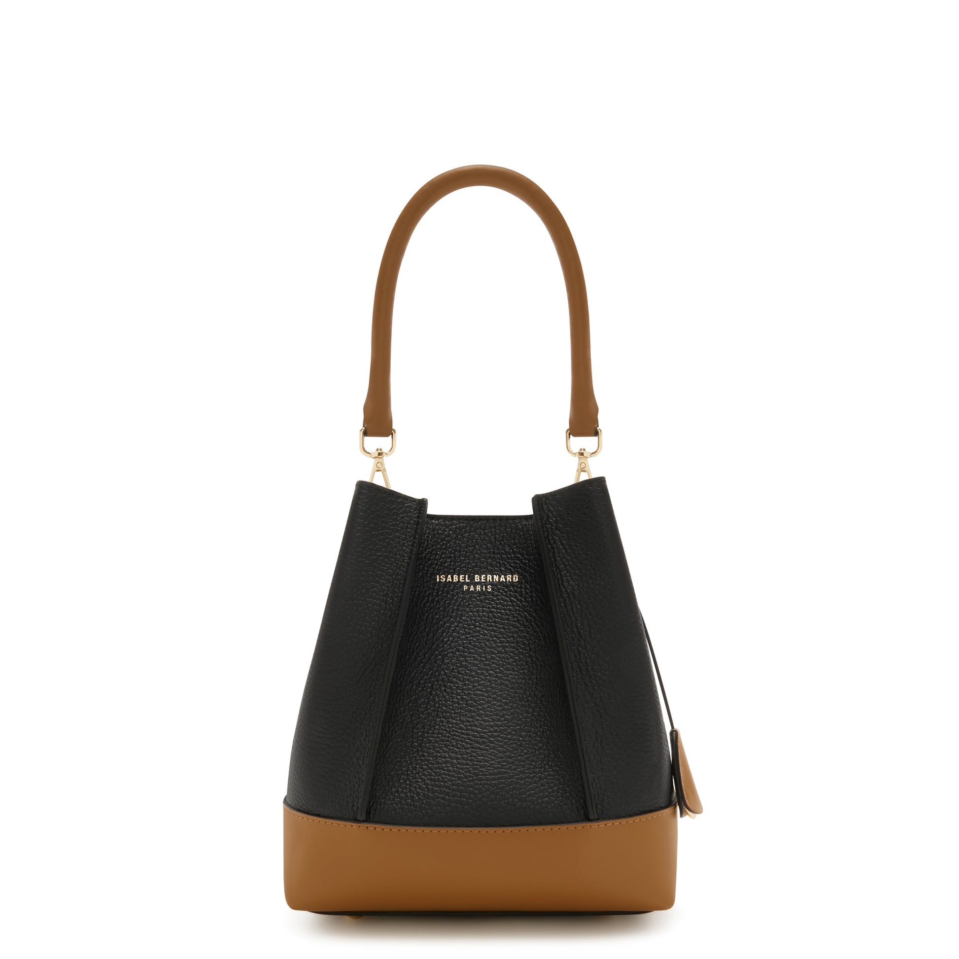 Femme Forte Minette black calfskin leather handbag -  - Isabel Bernard