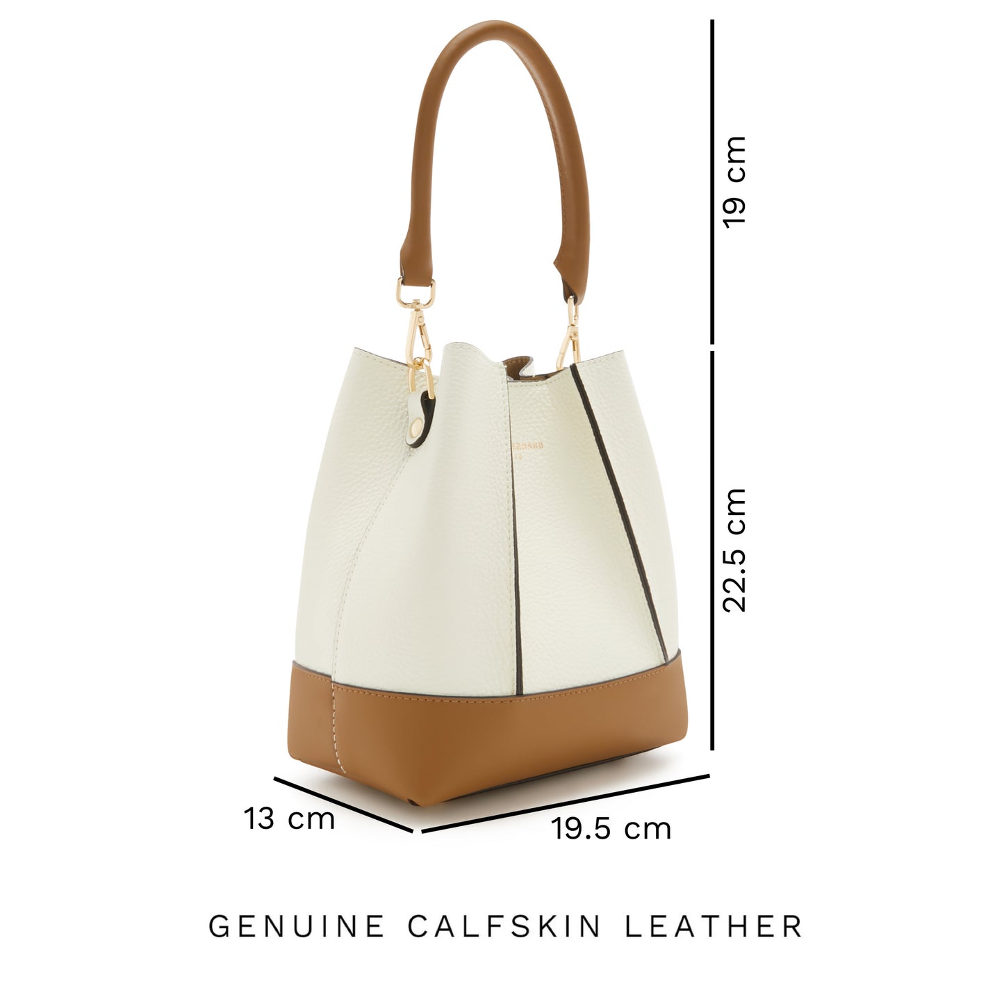 Femme Forte Minette cream calfskin leather handbag -  - Isabel Bernard