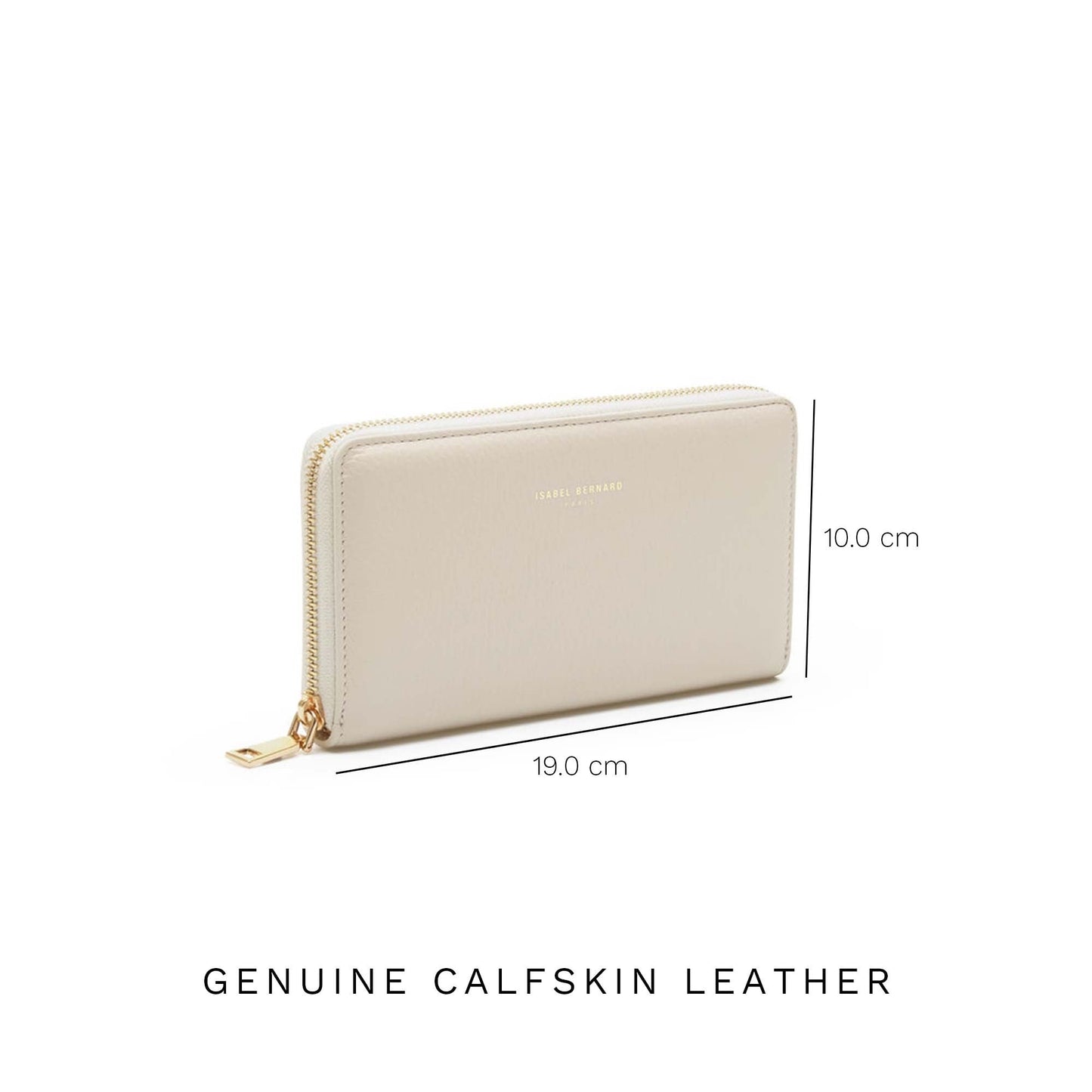 Cadeau d'Isabel cream calfskin leather handbag and zipper wallet gift set - - Isabel Bernard