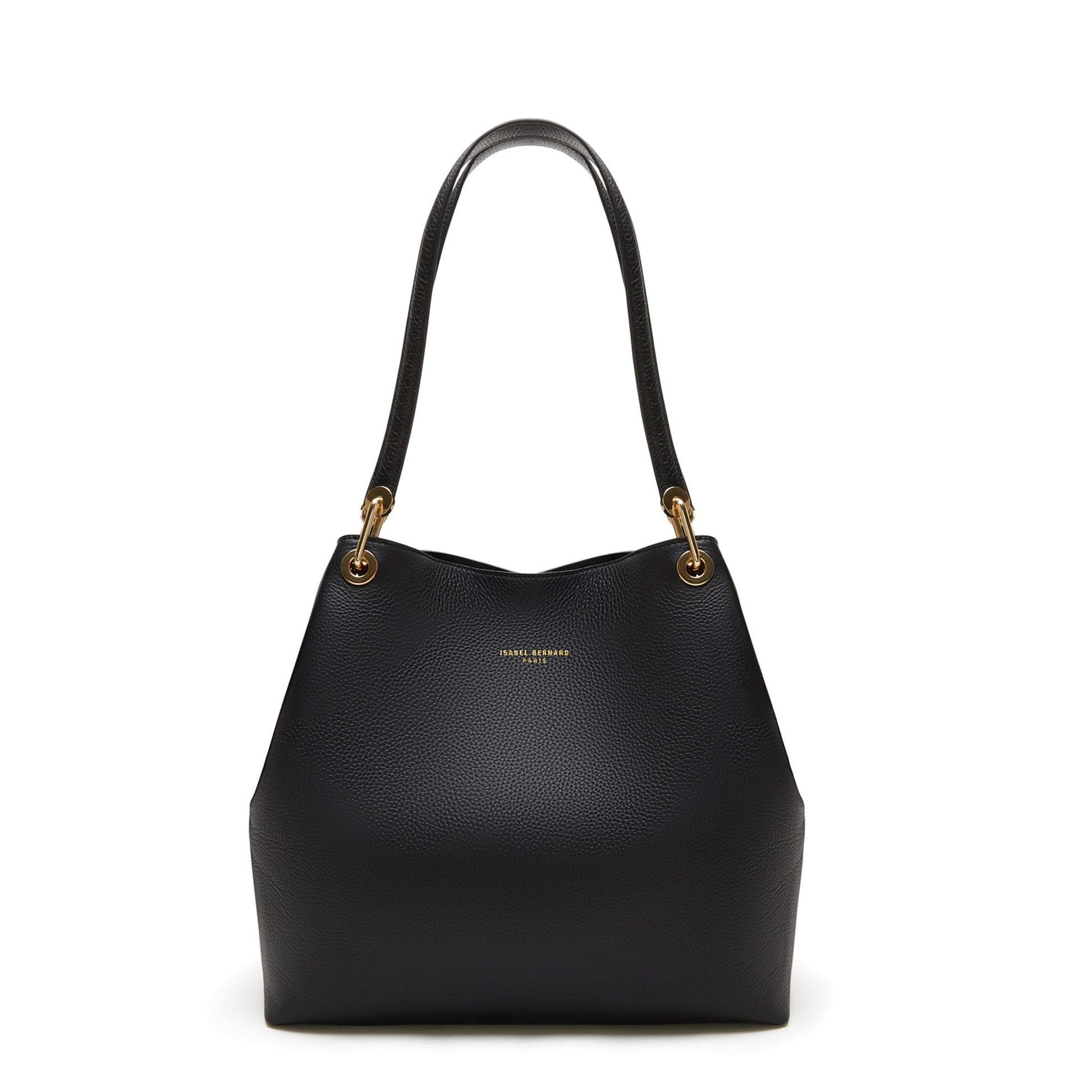 Femme Forte Annabelle black calfskin leather shoulder bag -  - Isabel Bernard