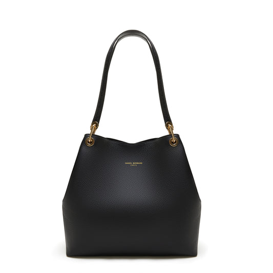 Femme Forte Annabelle black calfskin leather shoulder bag -  - Isabel Bernard