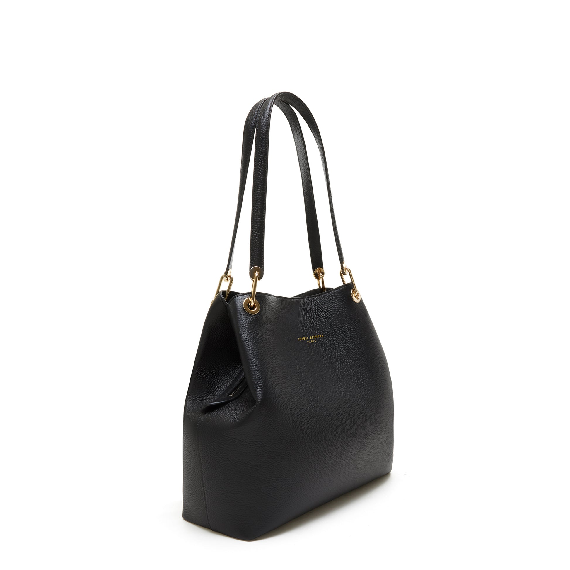 Femme Forte Annabelle black calfskin leather shoulder bag -  - Isabel Bernard