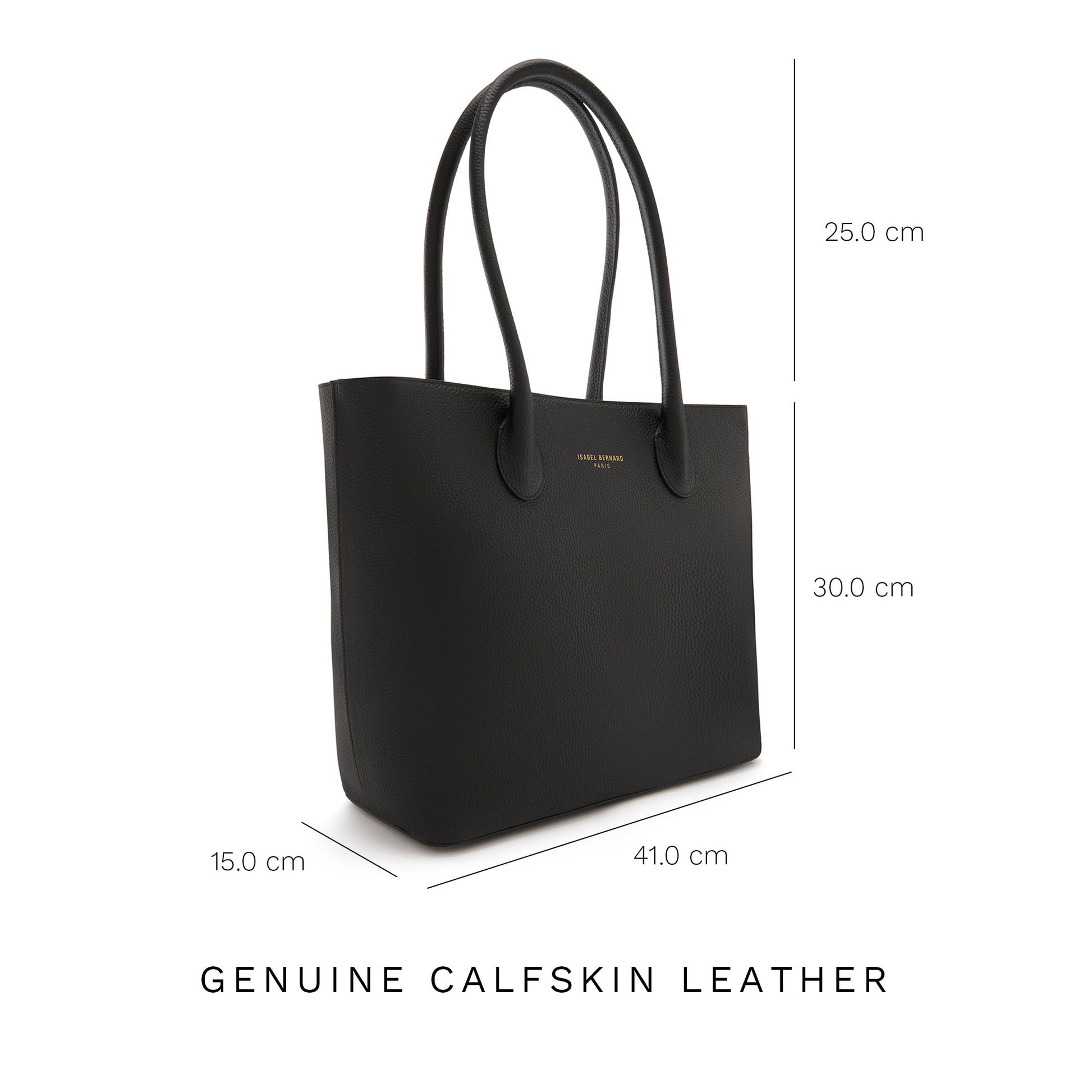 Honoré Lysanne black calfskin leather shopper -  - Isabel Bernard